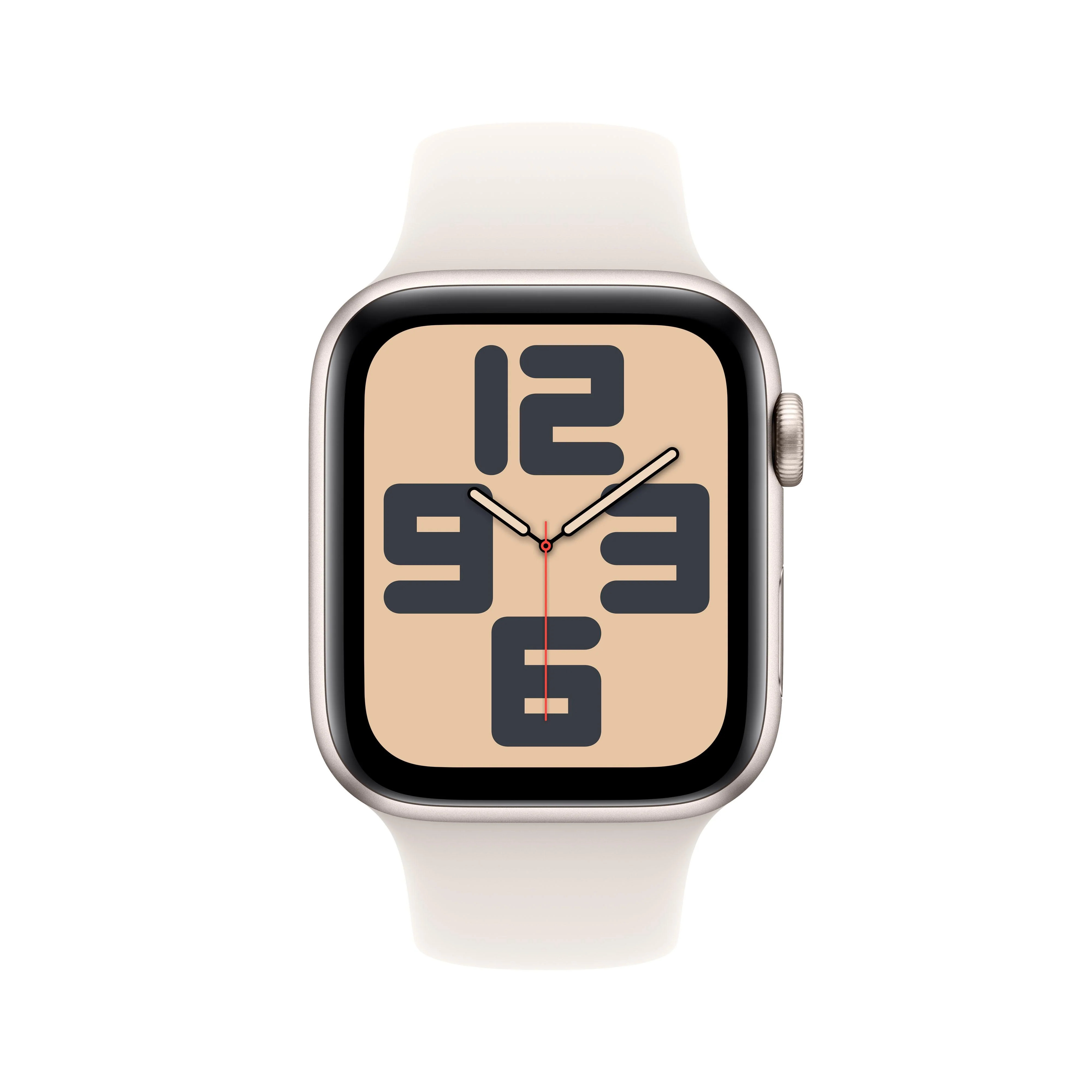 Apple Watch SE GPS 44mm Starlight Aluminium Case with Starlight Sport Band - M/L - Image 2