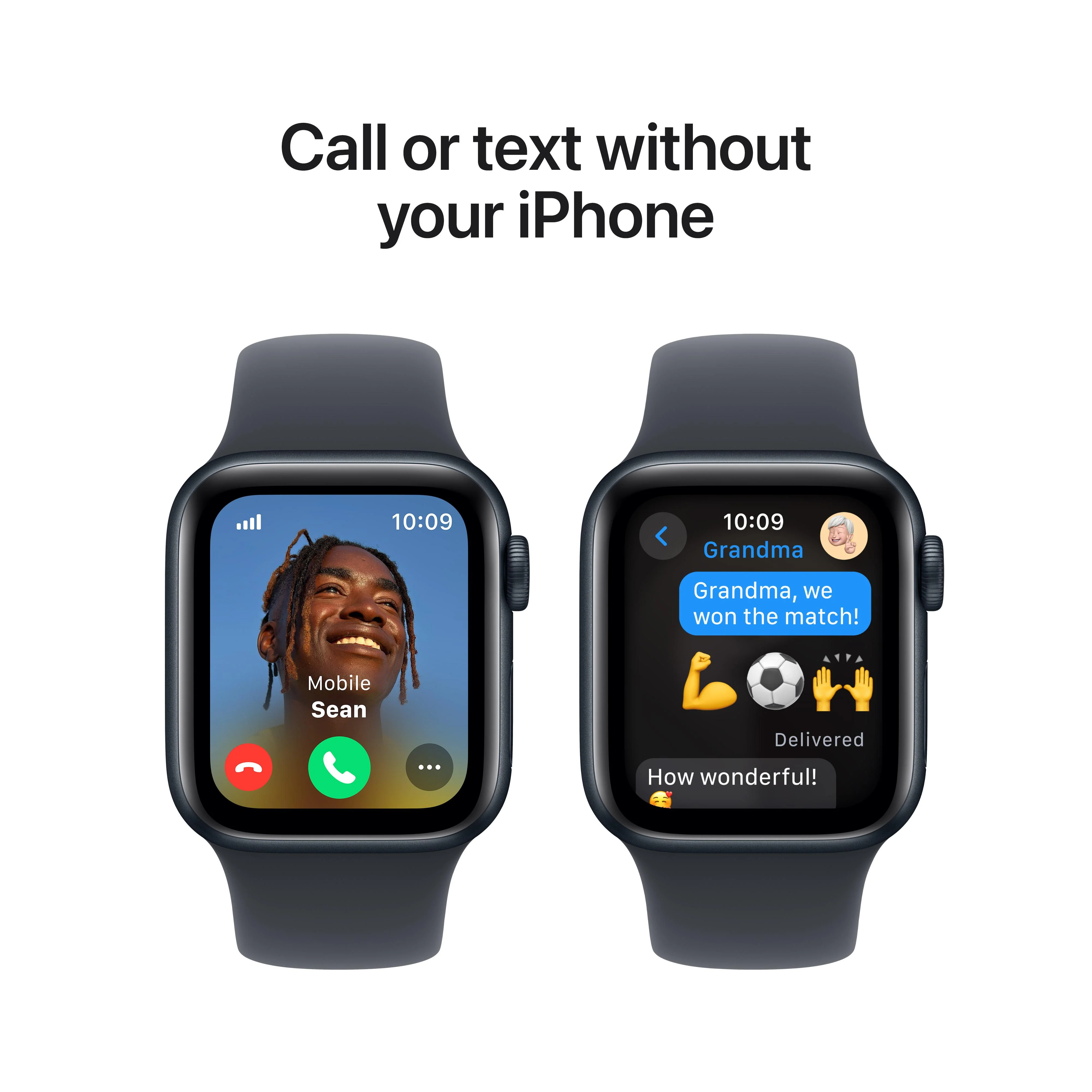 Apple Watch SE GPS + Cellular 40mm Midnight Aluminium Case with Midnight Sport Band - M/L - Image 4