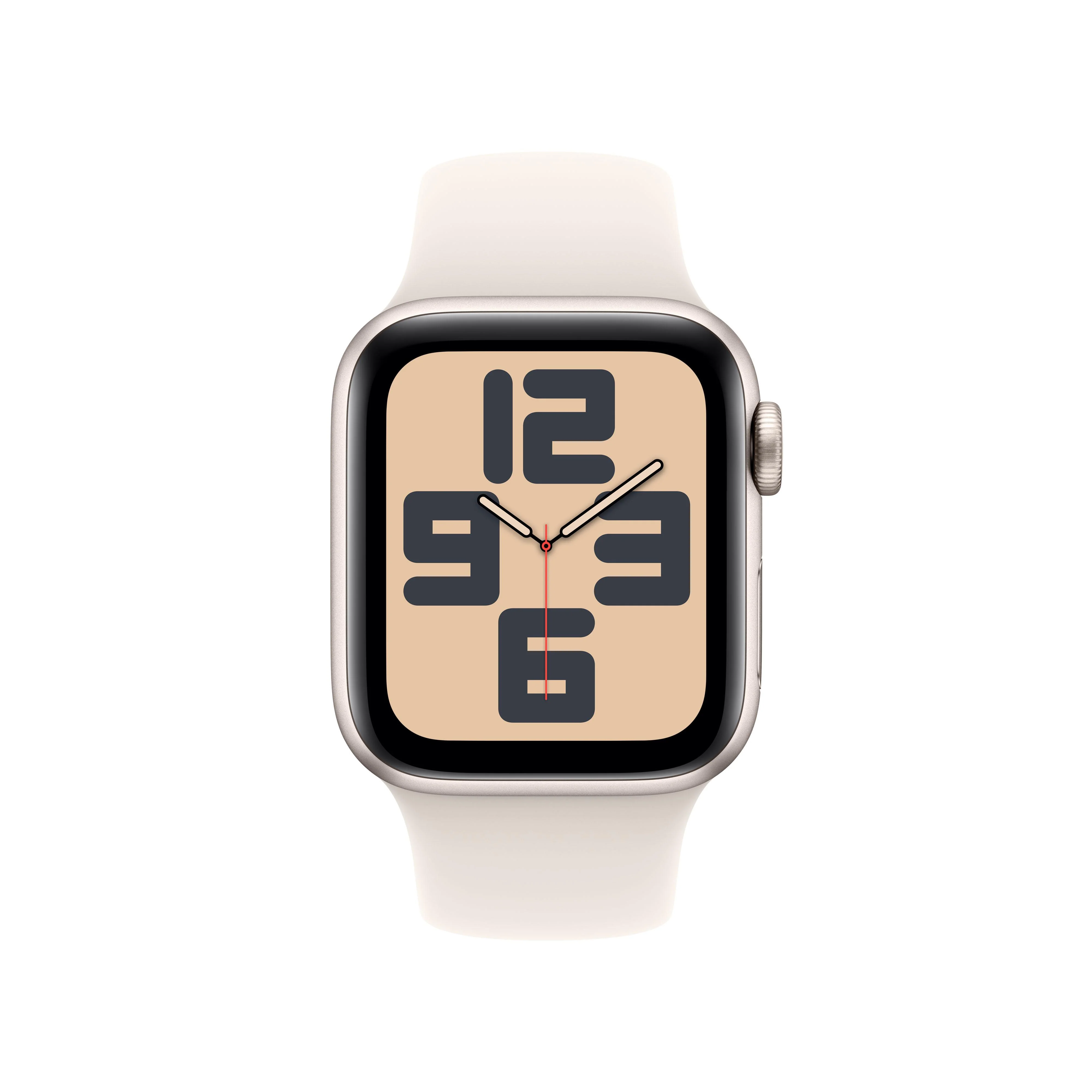 Apple Watch SE GPS + Cellular 40mm Starlight Aluminium Case with Starlight Sport Band - M/L - Image 2