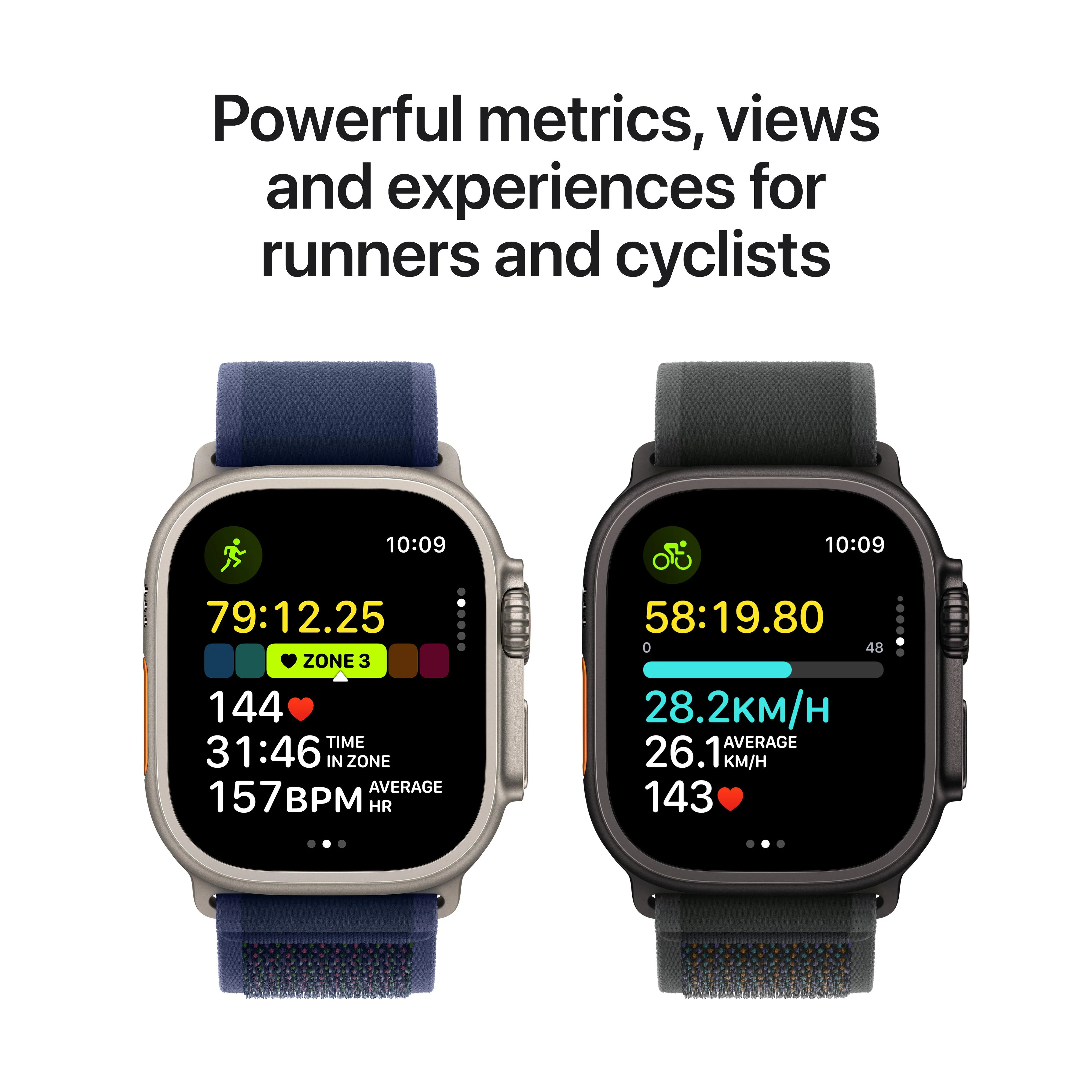 Apple Watch Ultra 2 GPS + Cellular 49mm Black Titanium Case with Dark Green Alpine Loop - S - Image 4