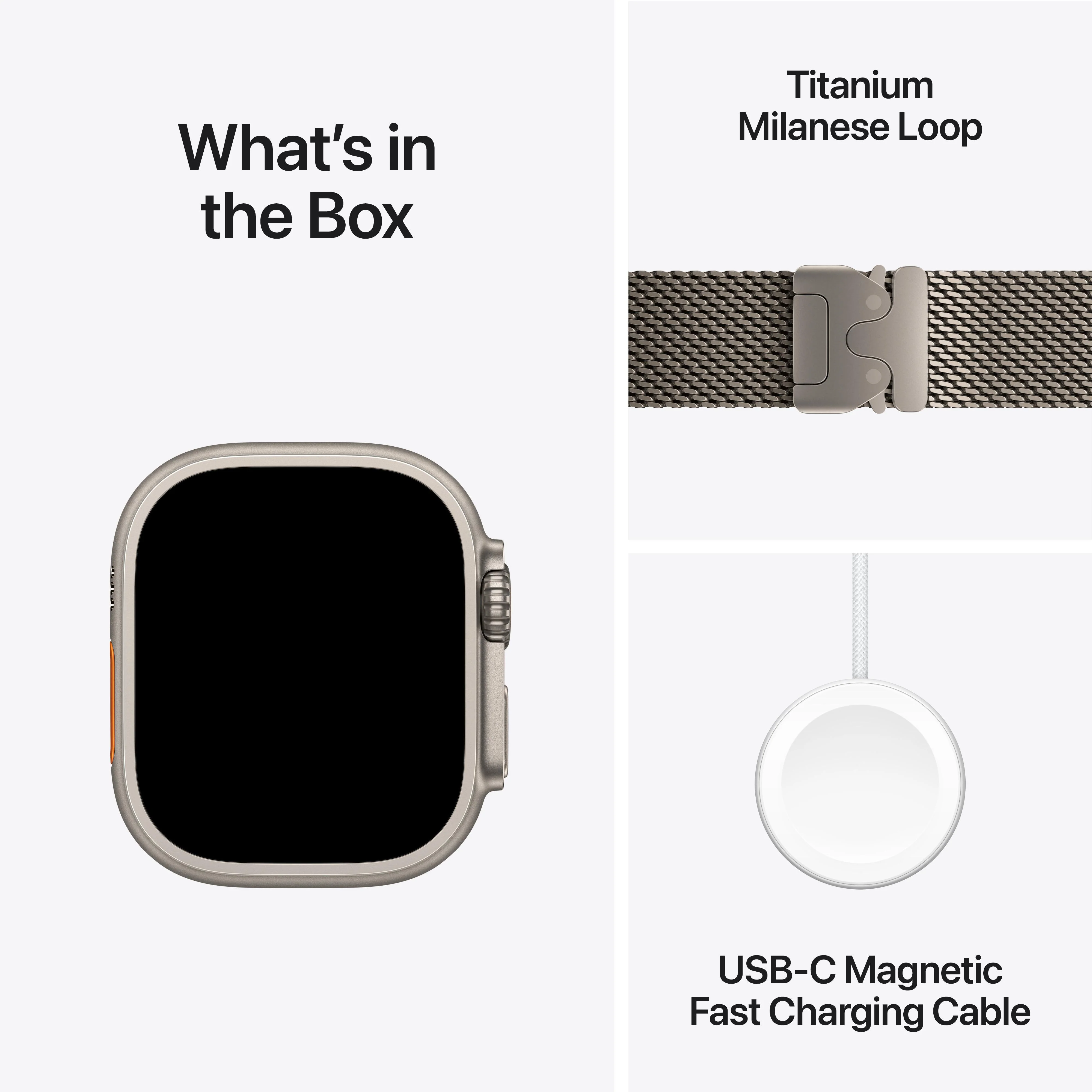 Apple Watch Ultra 2 GPS + Cellular 49mm Natural Titanium Case with Natural Titanium Milanese Loop - Small - Image 9