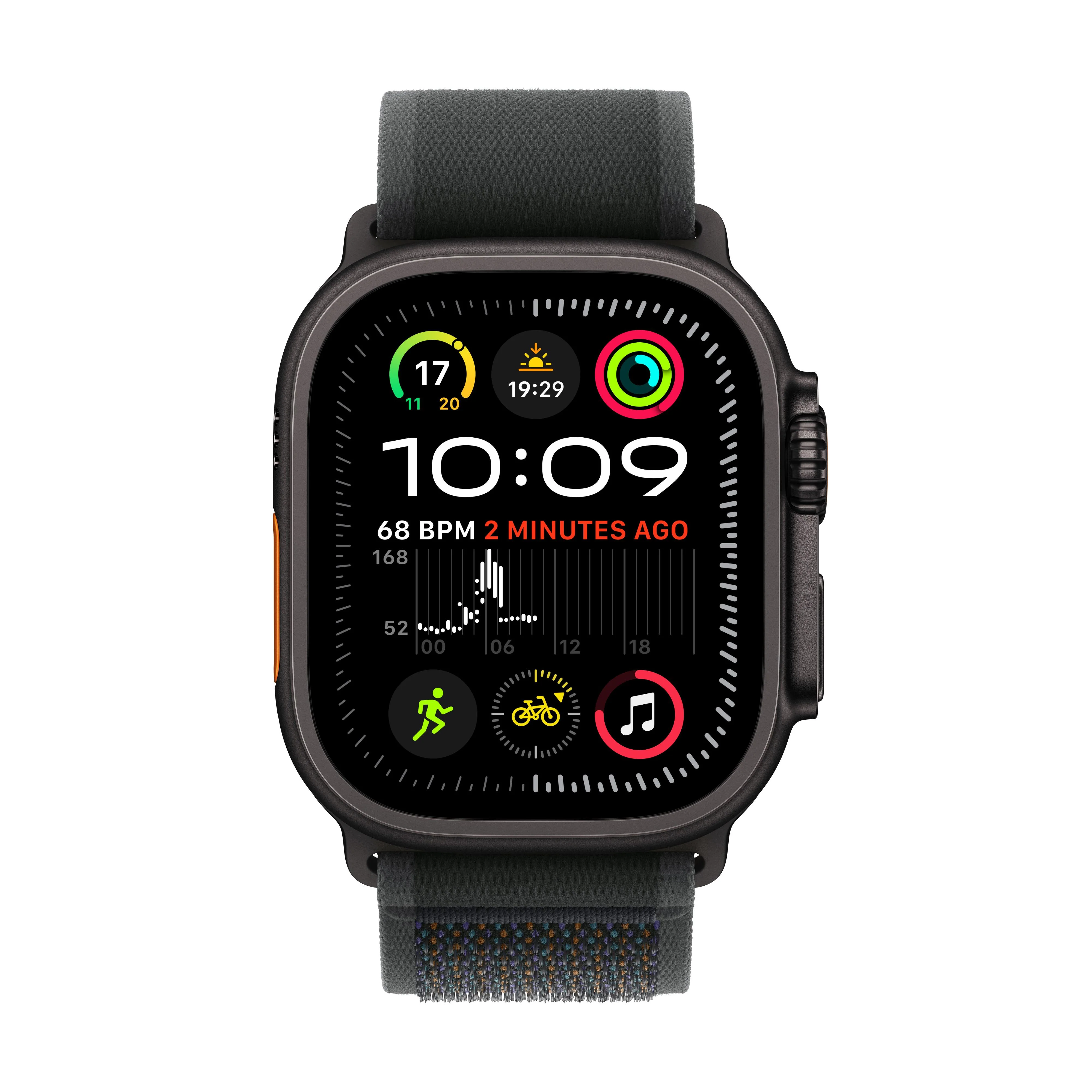 Apple Watch Ultra 2 GPS + Cellular 49mm Black Titanium Case with Black Trail Loop - S/M - Image 2
