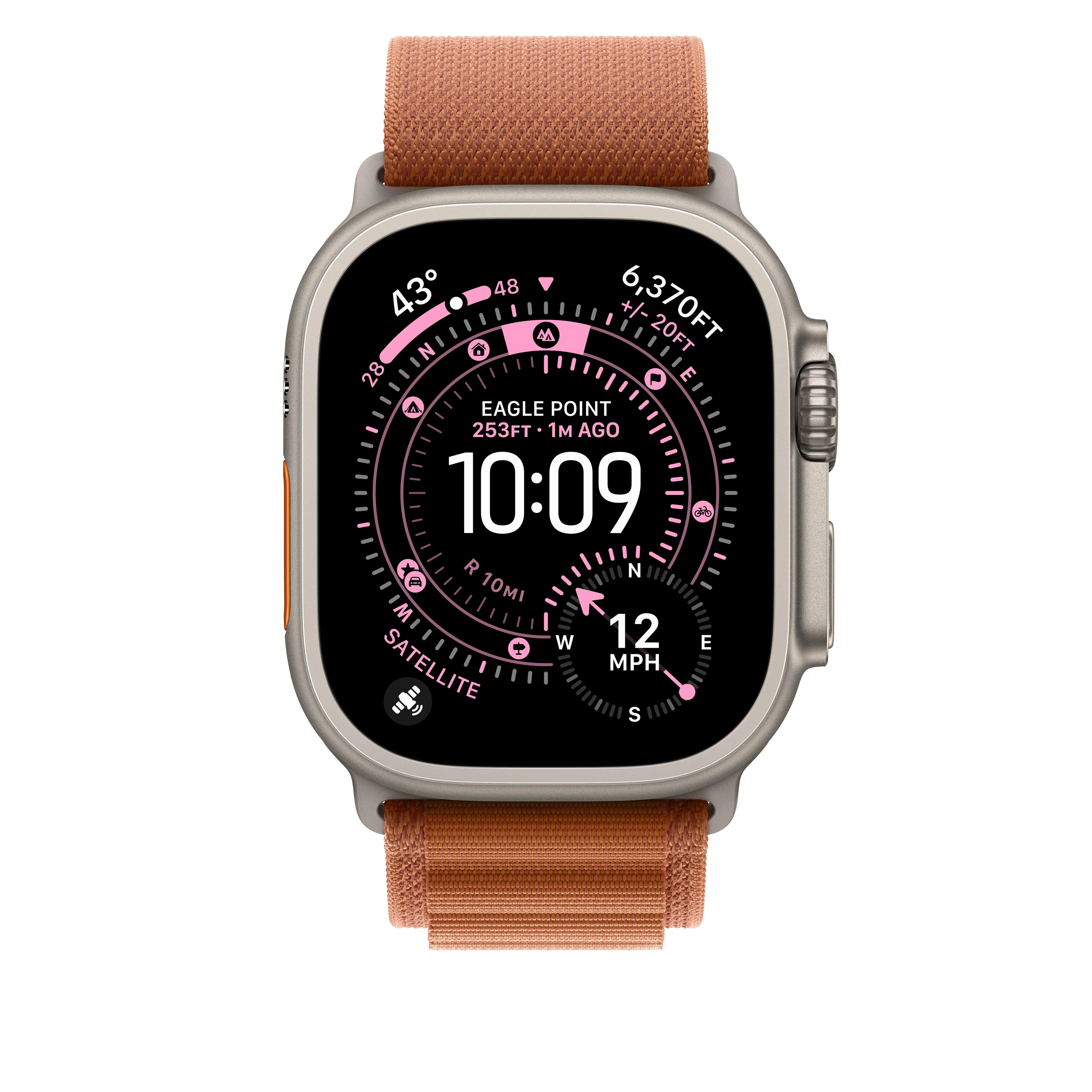 49mm Terracotta Alpine Loop - Small - Natural Titanium Finish - Image 3