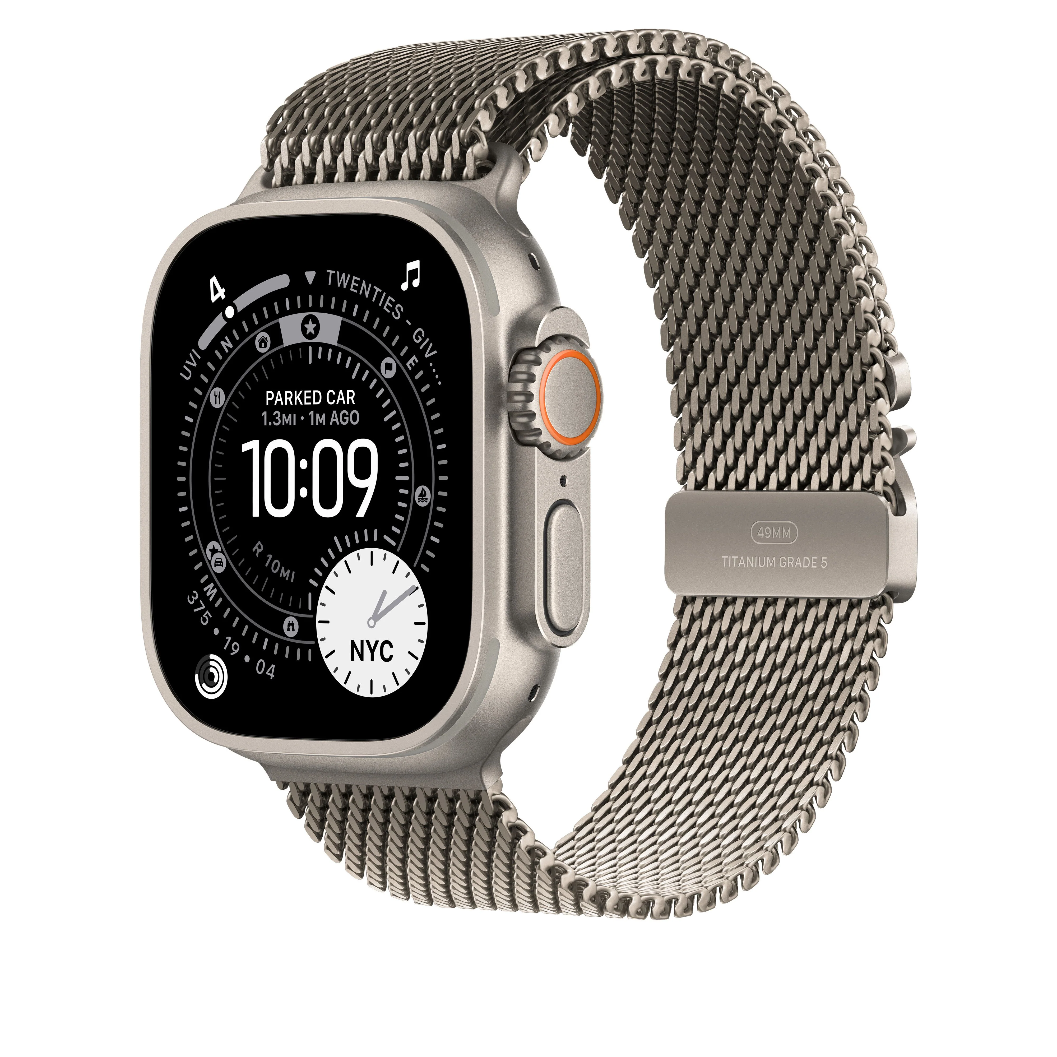 49mm Natural Titanium Milanese Loop - Small - Image 2