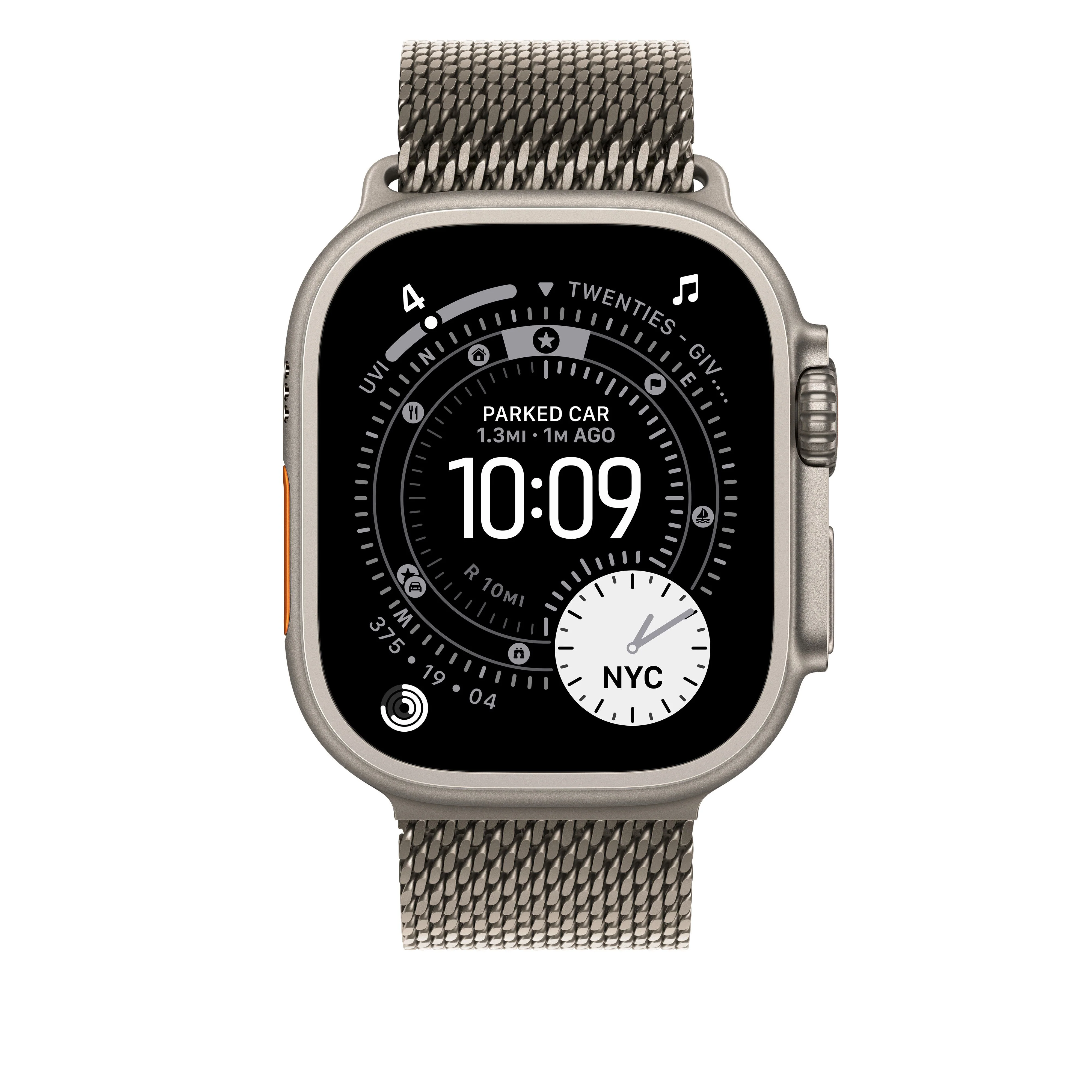 49mm Natural Titanium Milanese Loop - Small - Image 3