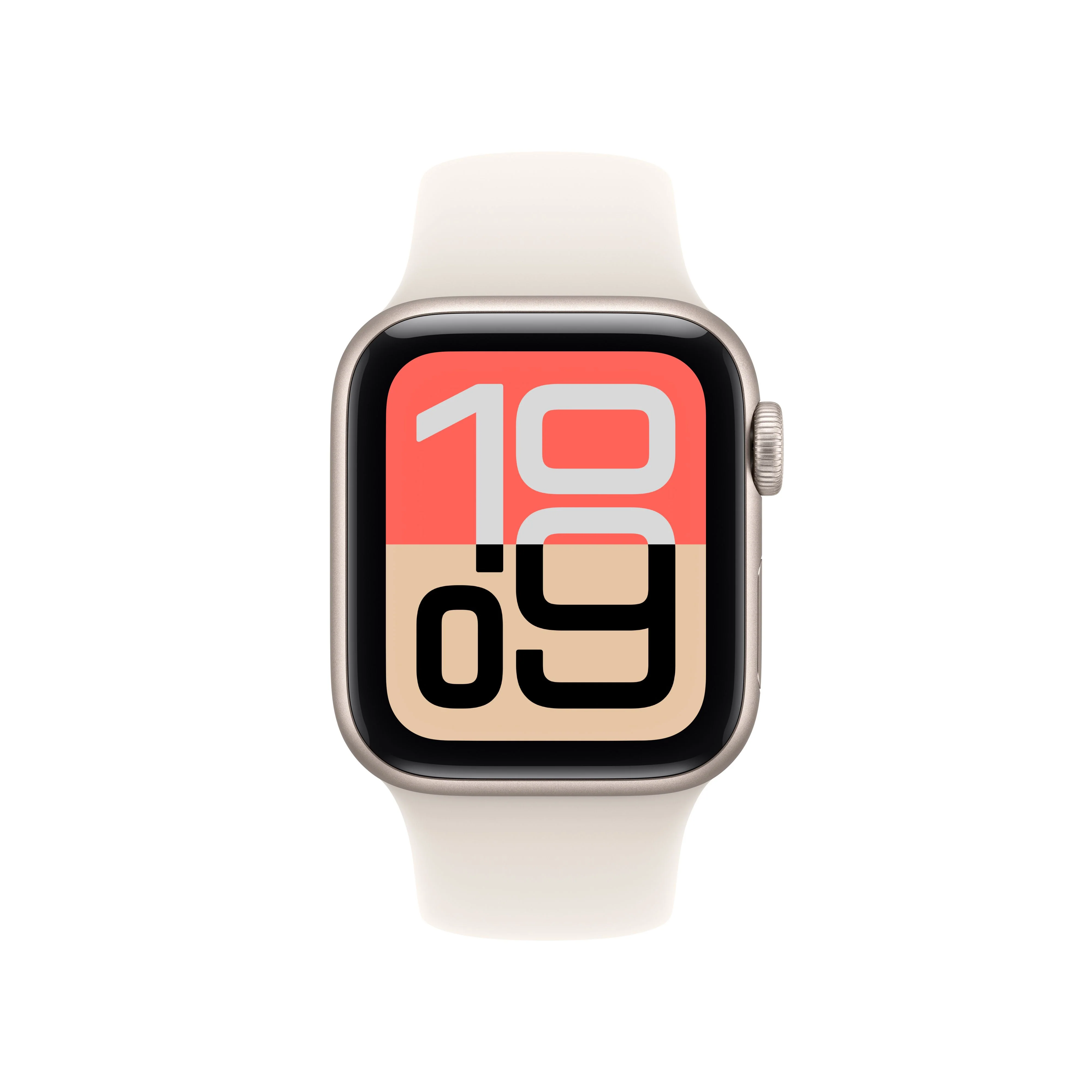 Apple Watch SE 3 GPS + Cellular 40mm Starlight Aluminium Case with Starlight Sport Band - S/M - Image 2