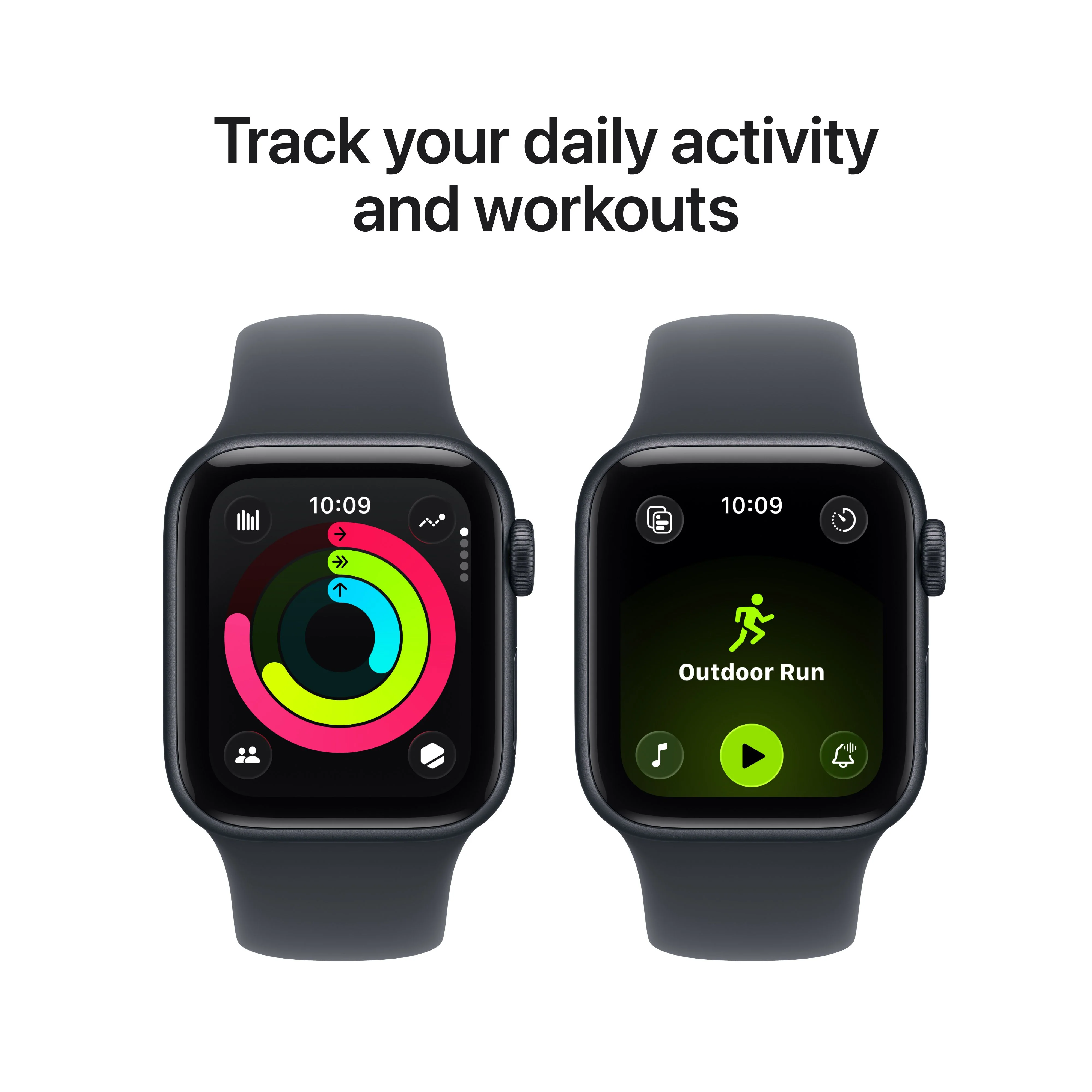 Apple Watch SE 3 GPS + Cellular 40mm Midnight Aluminium Case with Midnight Sport Band - M/L - Image 6