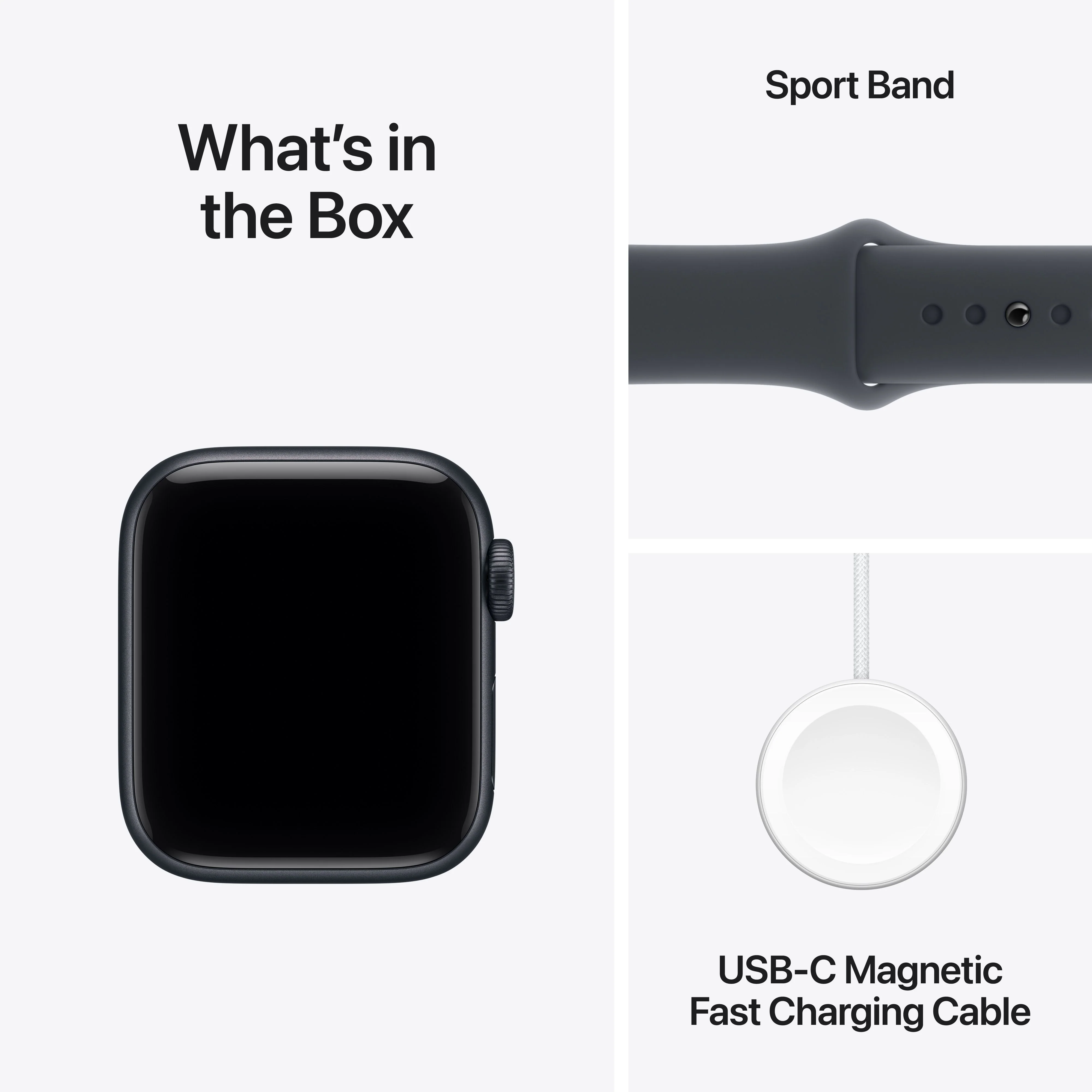 Apple Watch SE 3 GPS + Cellular 40mm Midnight Aluminium Case with Midnight Sport Band - M/L - Image 8