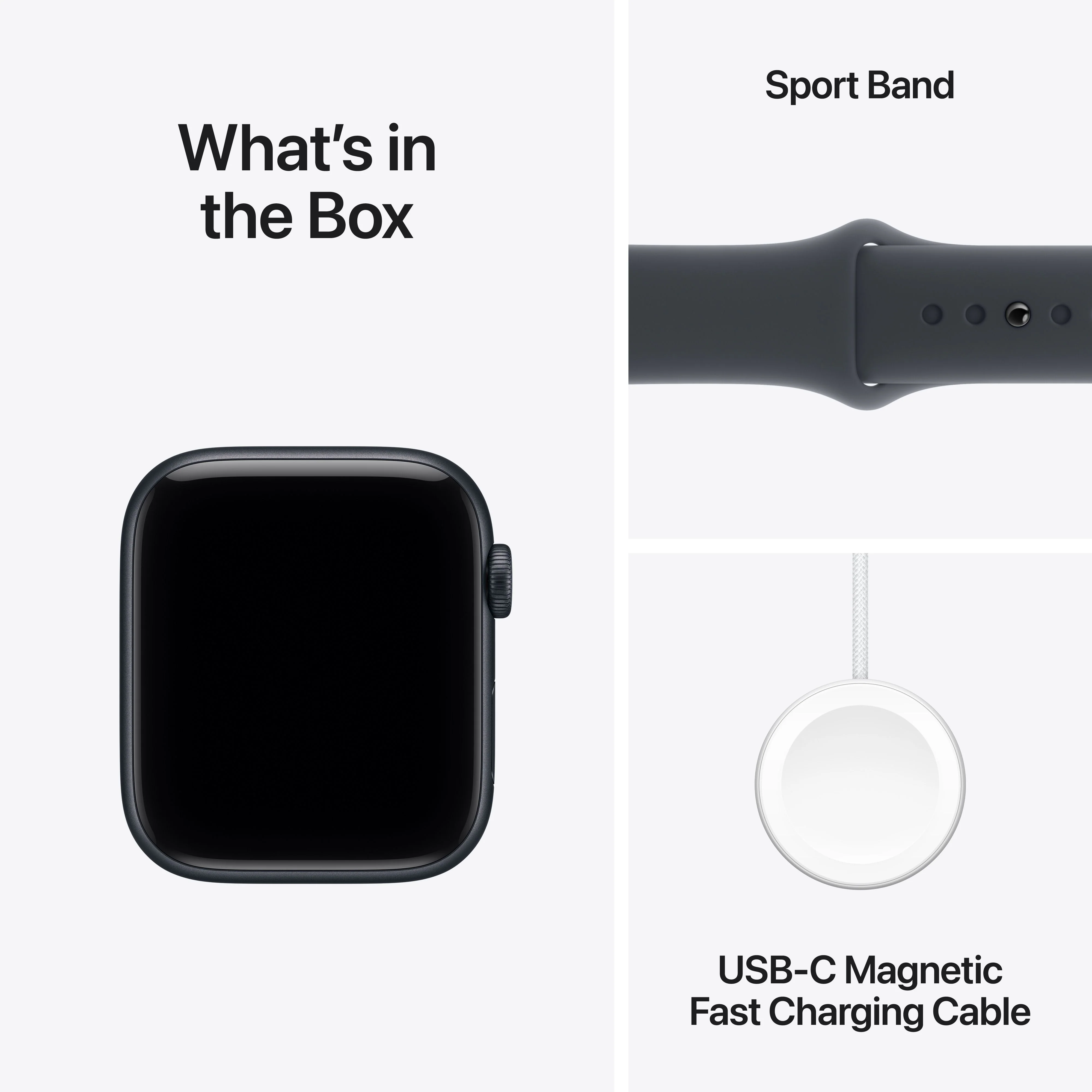 Apple Watch SE 3 GPS + Cellular 44mm Midnight Aluminium Case with Midnight Sport Band - M/L - Image 8