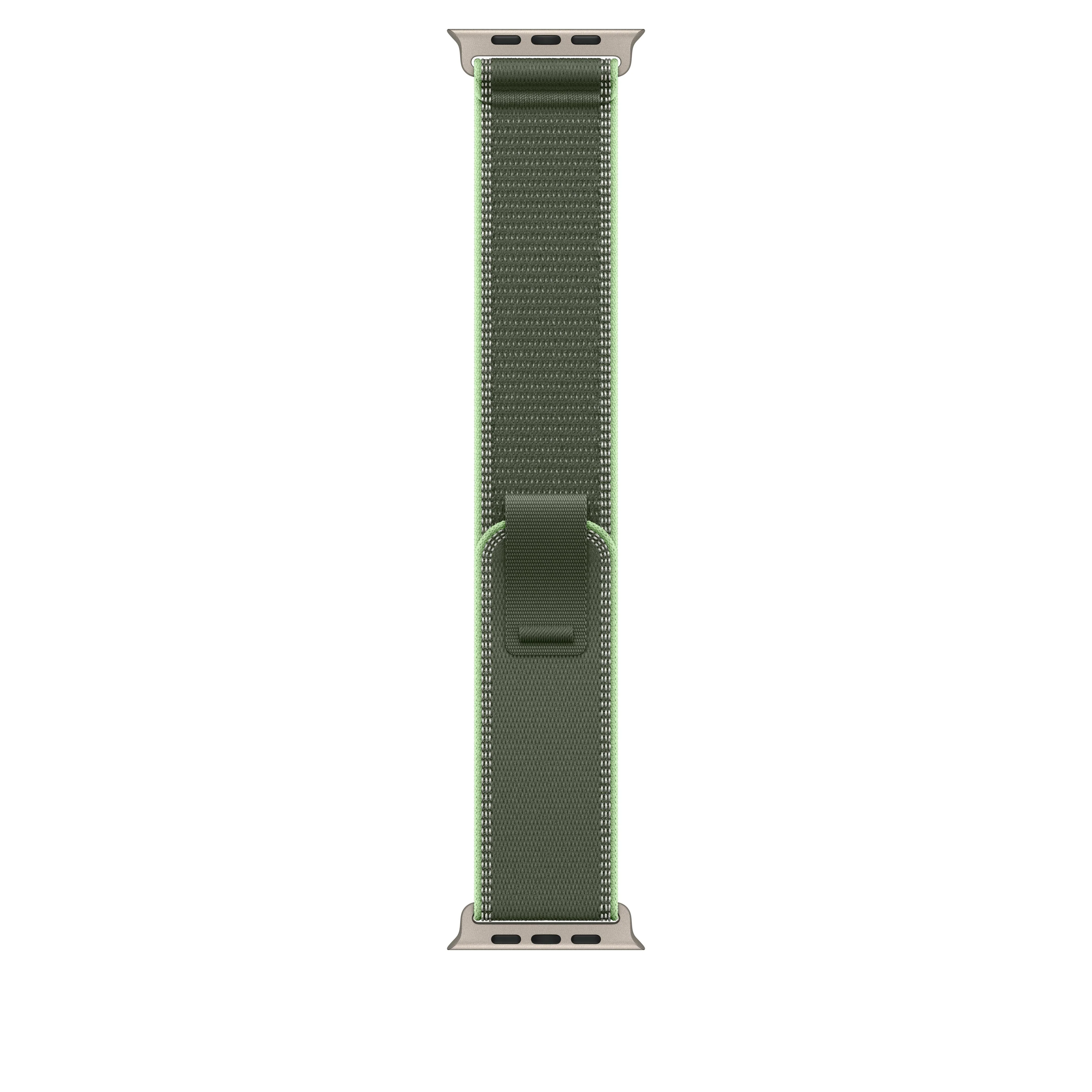 49mm Green/Neon Trail Loop – S/M - Natural Titanium Finish