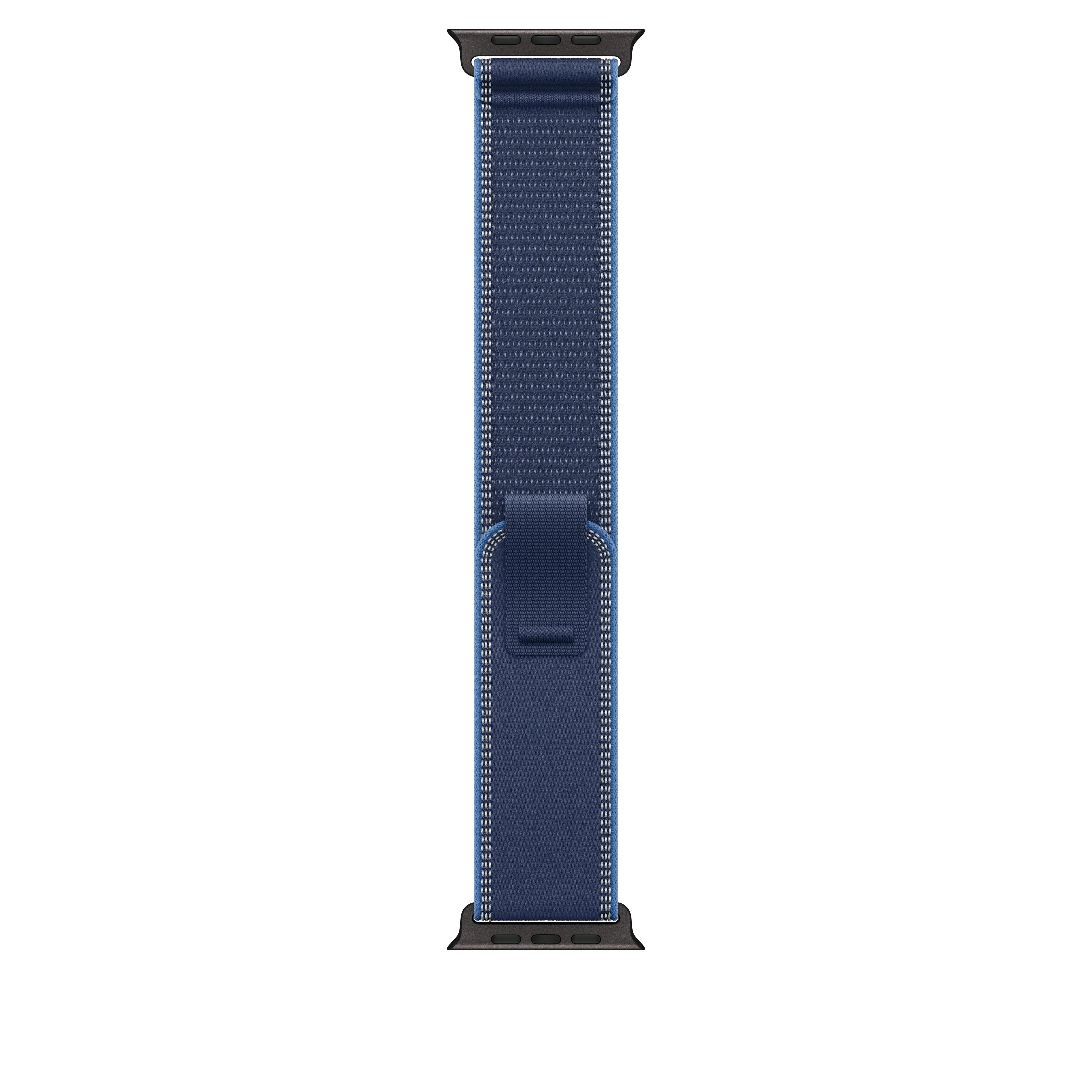 49mm Blue/Bright Blue Trail Loop - S/M - Black Titanium Finish