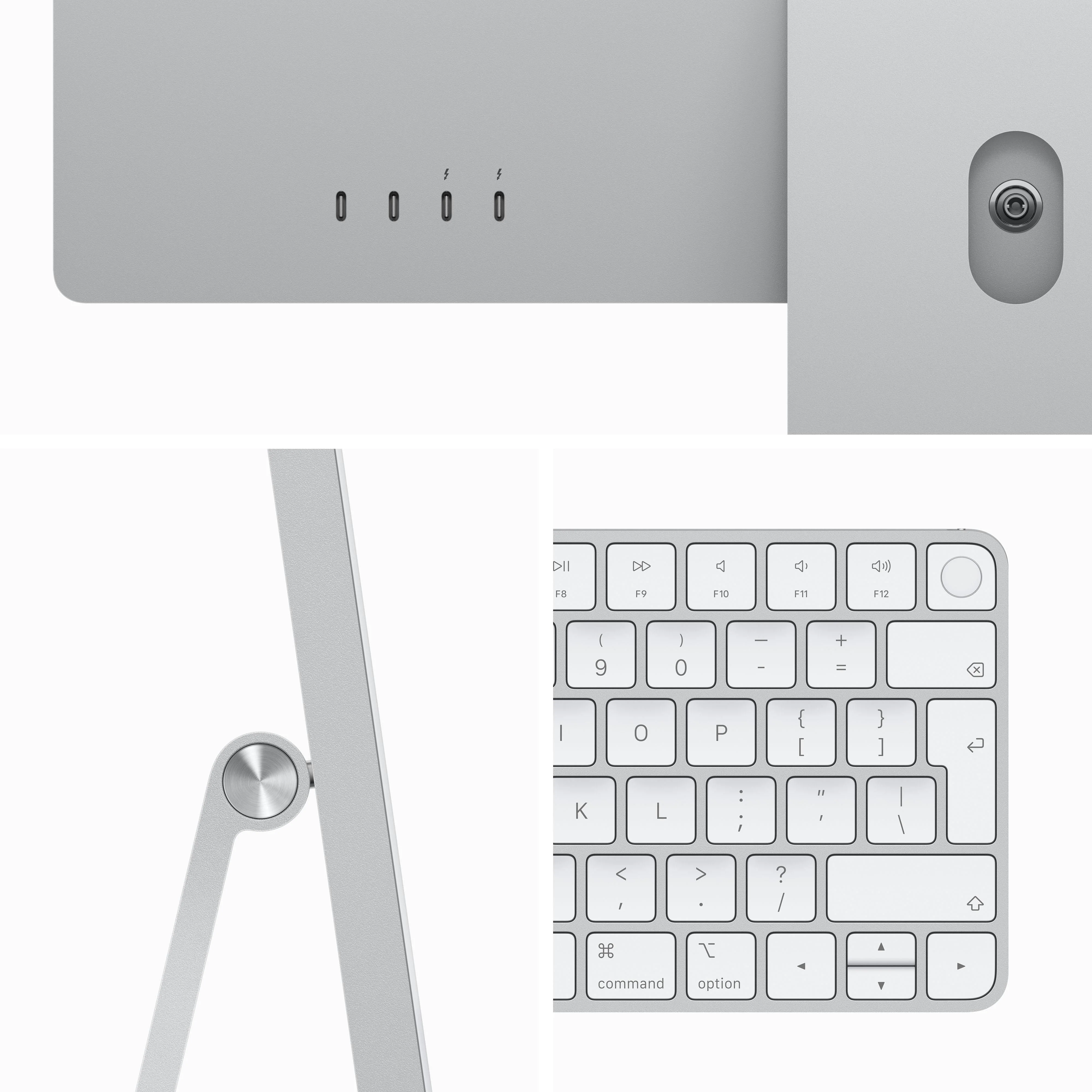 24-inch iMac with Retina 4.5K display: Apple M3 chip with 8‑core CPU and 10‑core GPU, 512GB SSD - Silver - Image 3