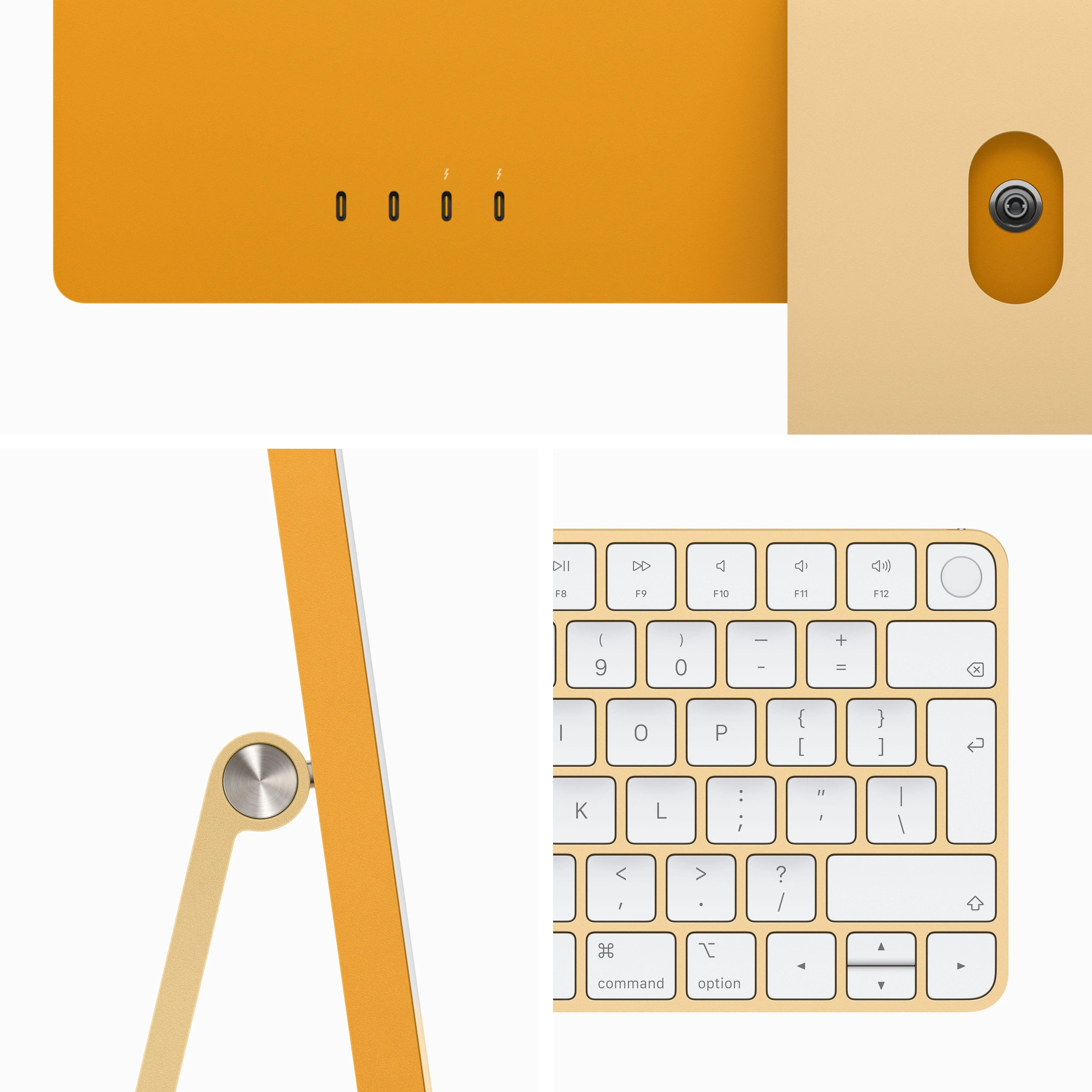 24-inch iMac with Retina 4.5K display: Apple M3 chip with 8‑core CPU and 10‑core GPU, 512GB SSD - Yellow - Image 3