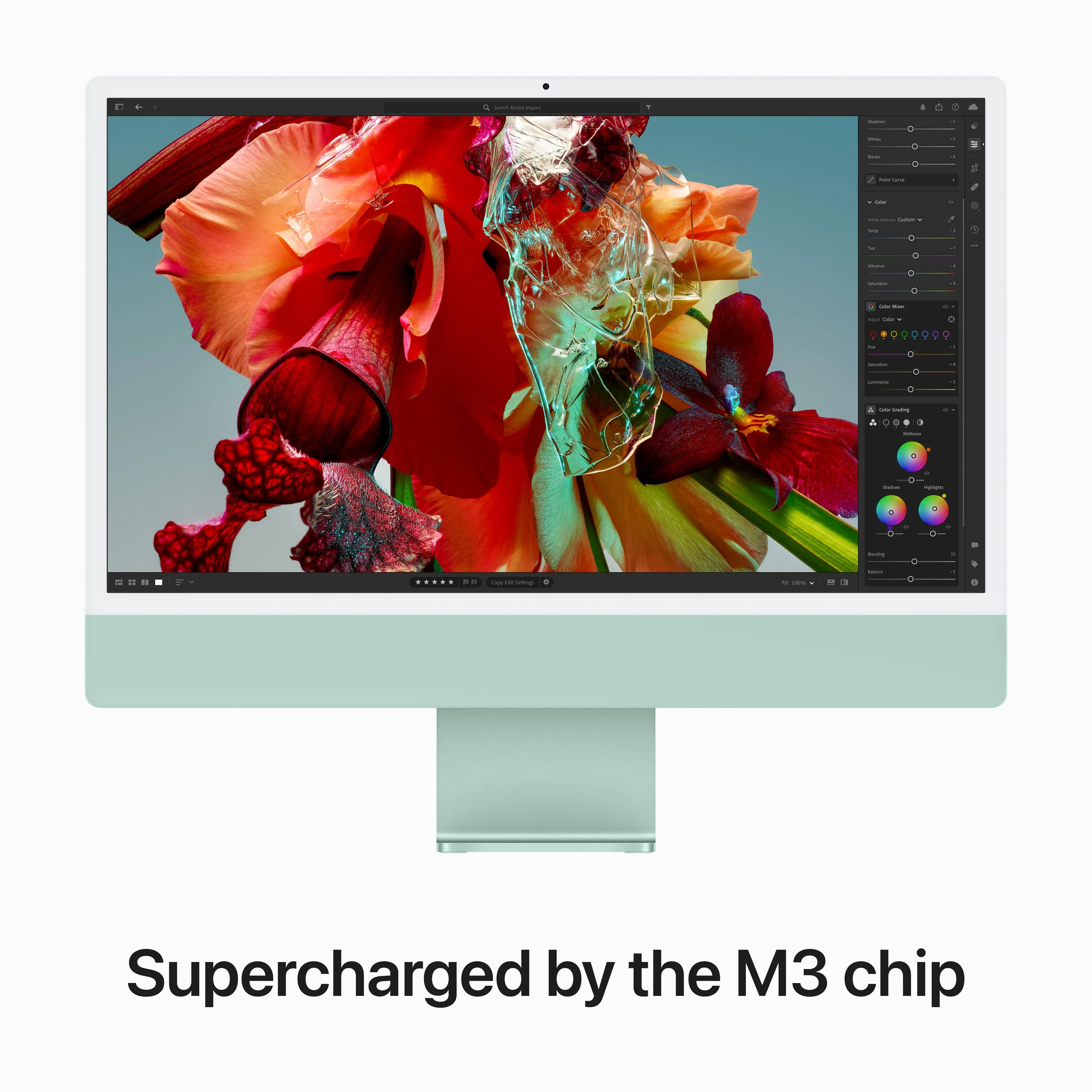 24-inch iMac with Retina 4.5K display: Apple M3 chip with 8‑core CPU and 10‑core GPU, 512GB SSD - Green - Image 4