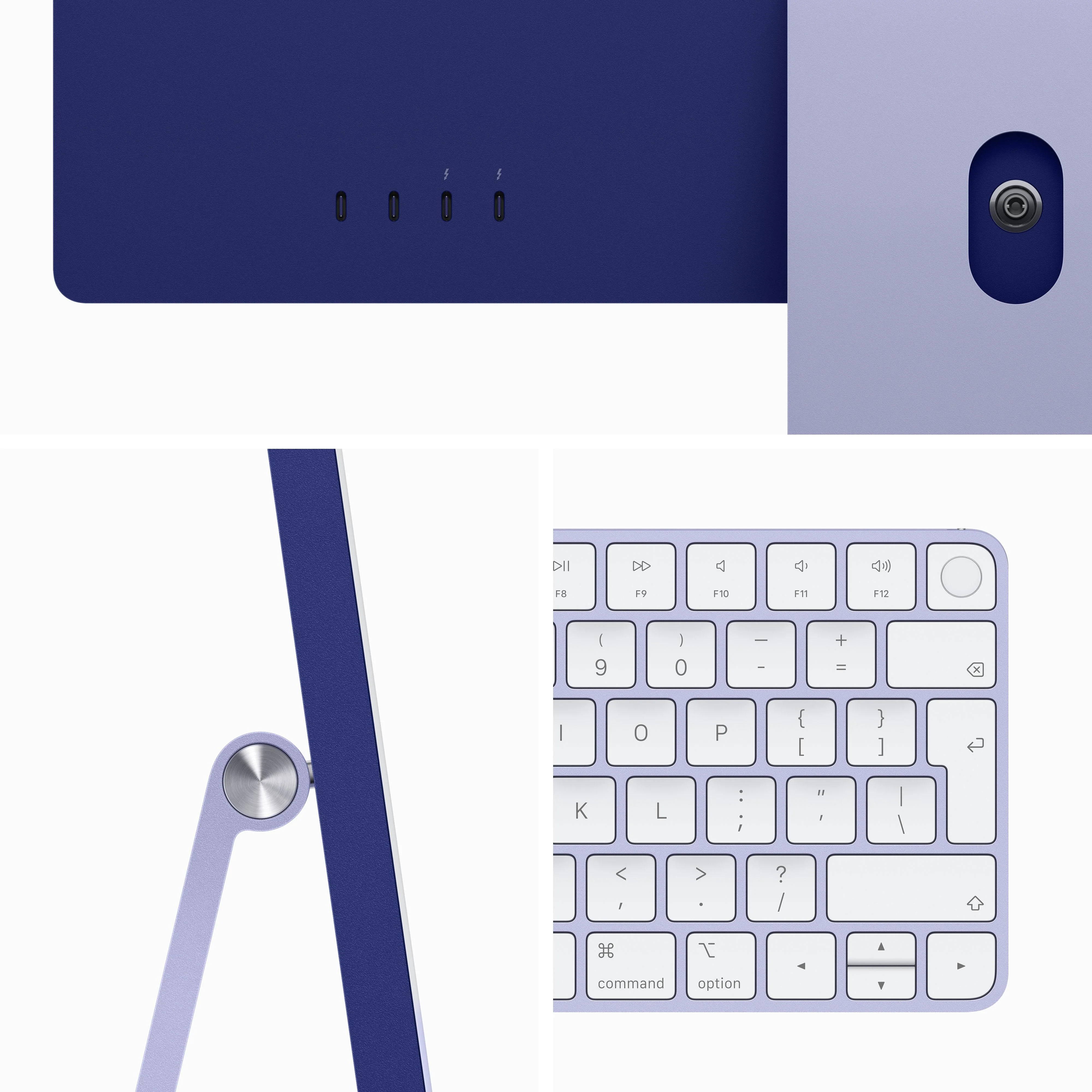24-inch iMac with Retina 4.5K display: Apple M3 chip with 8‑core CPU and 10‑core GPU, 256GB SSD - Purple - Image 3