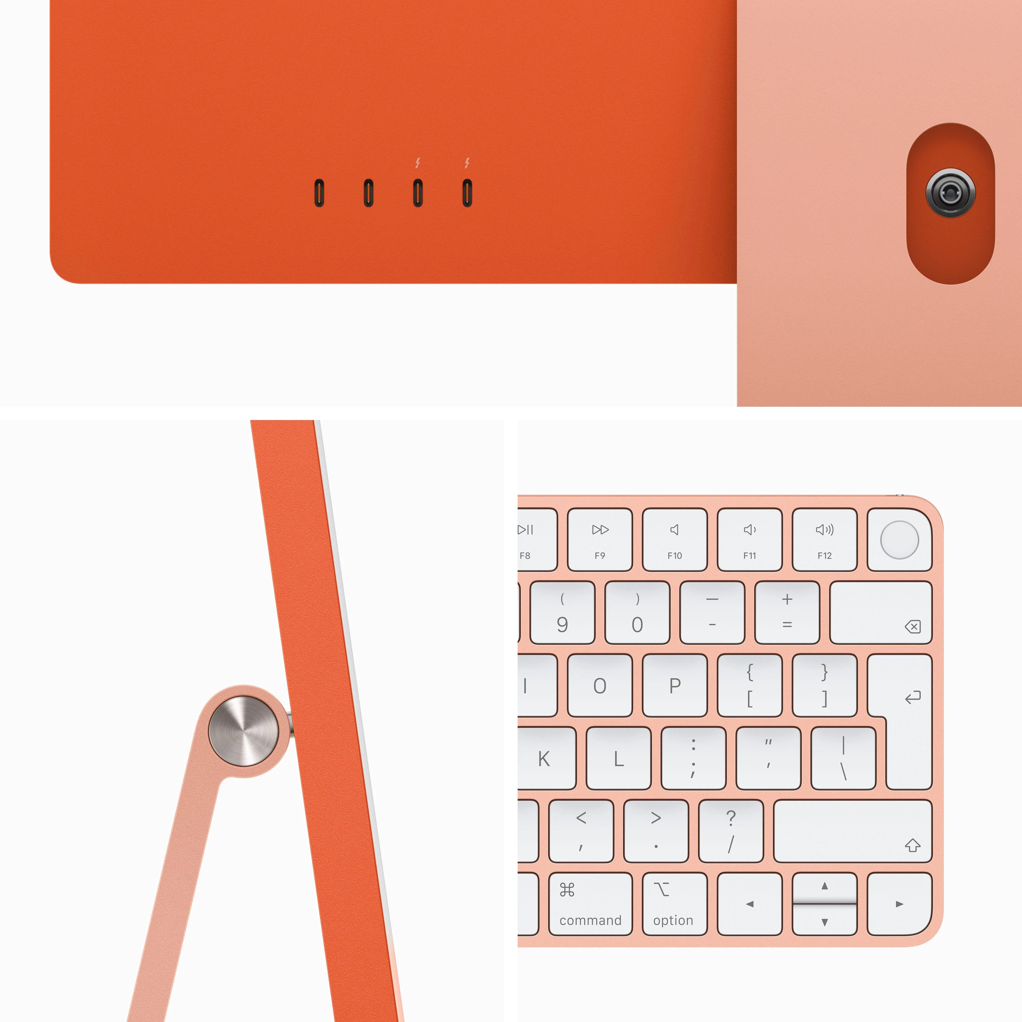 24-inch iMac with Retina 4.5K display: Apple M3 chip with 8‑core CPU and 10‑core GPU, 512GB SSD - Orange - Image 3