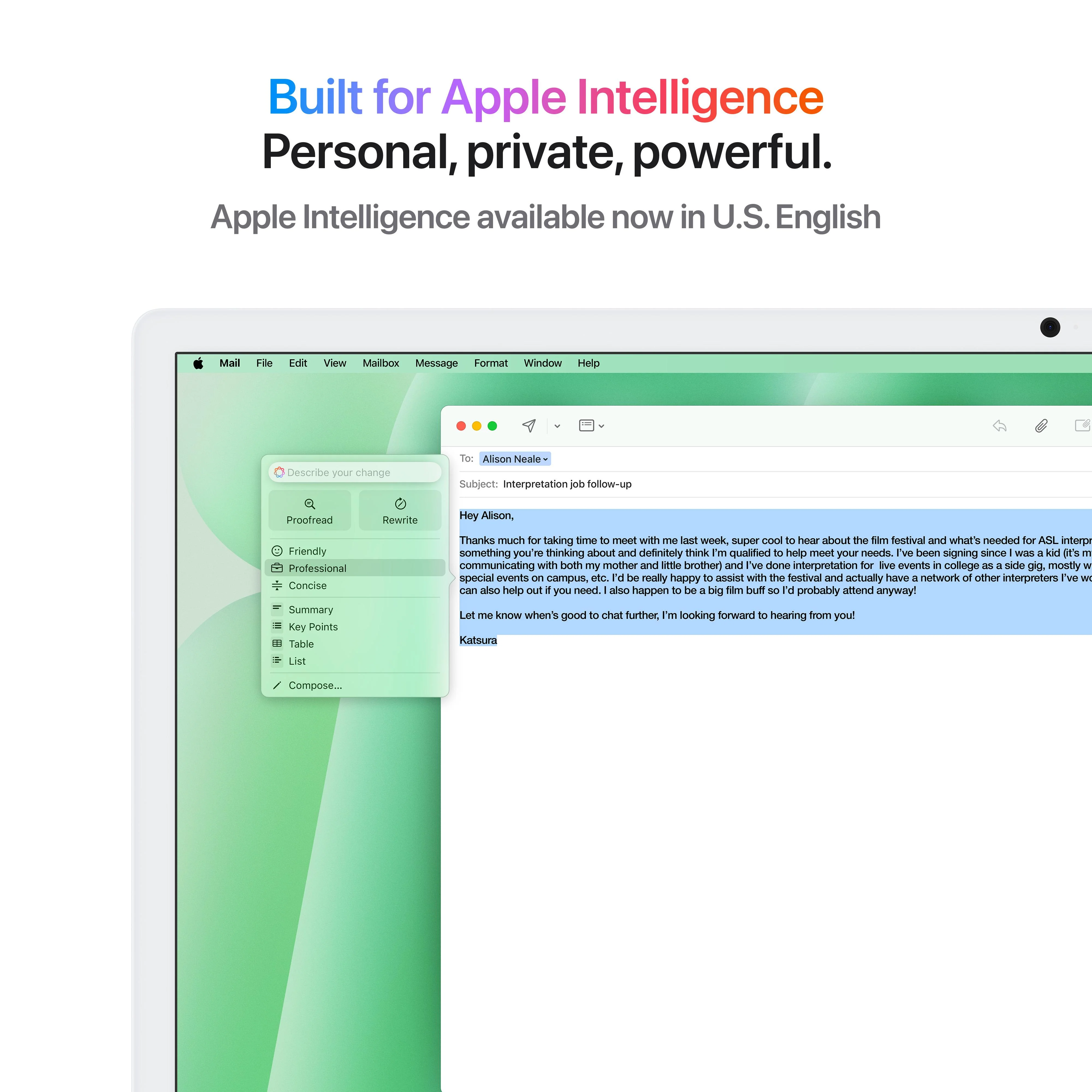 24-inch iMac with Retina 4.5K display: Apple M4 chip with 8-core CPU and 8‑core GPU, 256GB SSD - Green - Image 5