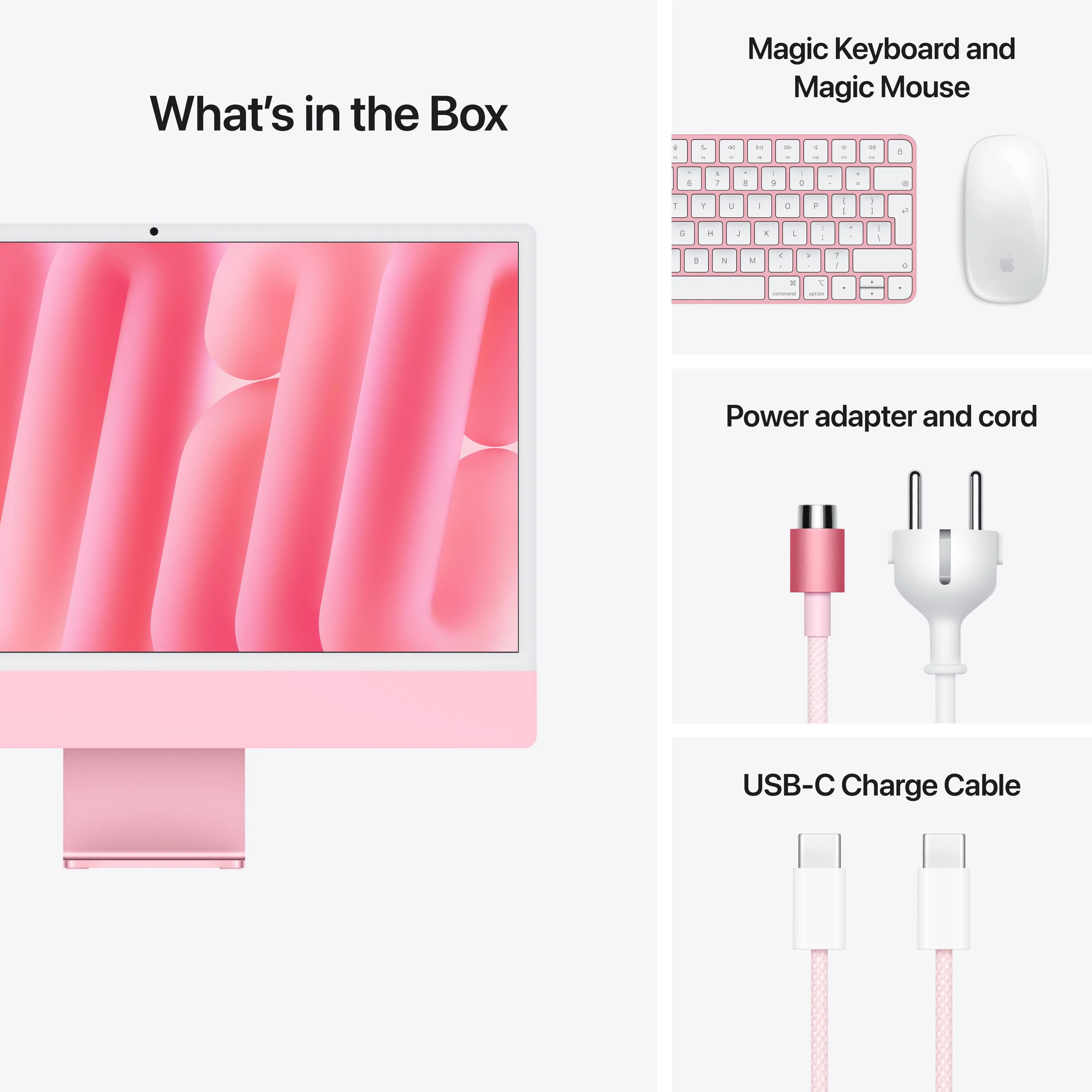 24-inch iMac with Retina 4.5K display: Apple M4 chip with 8-core CPU and 8‑core GPU, 256GB SSD - Pink - Image 9