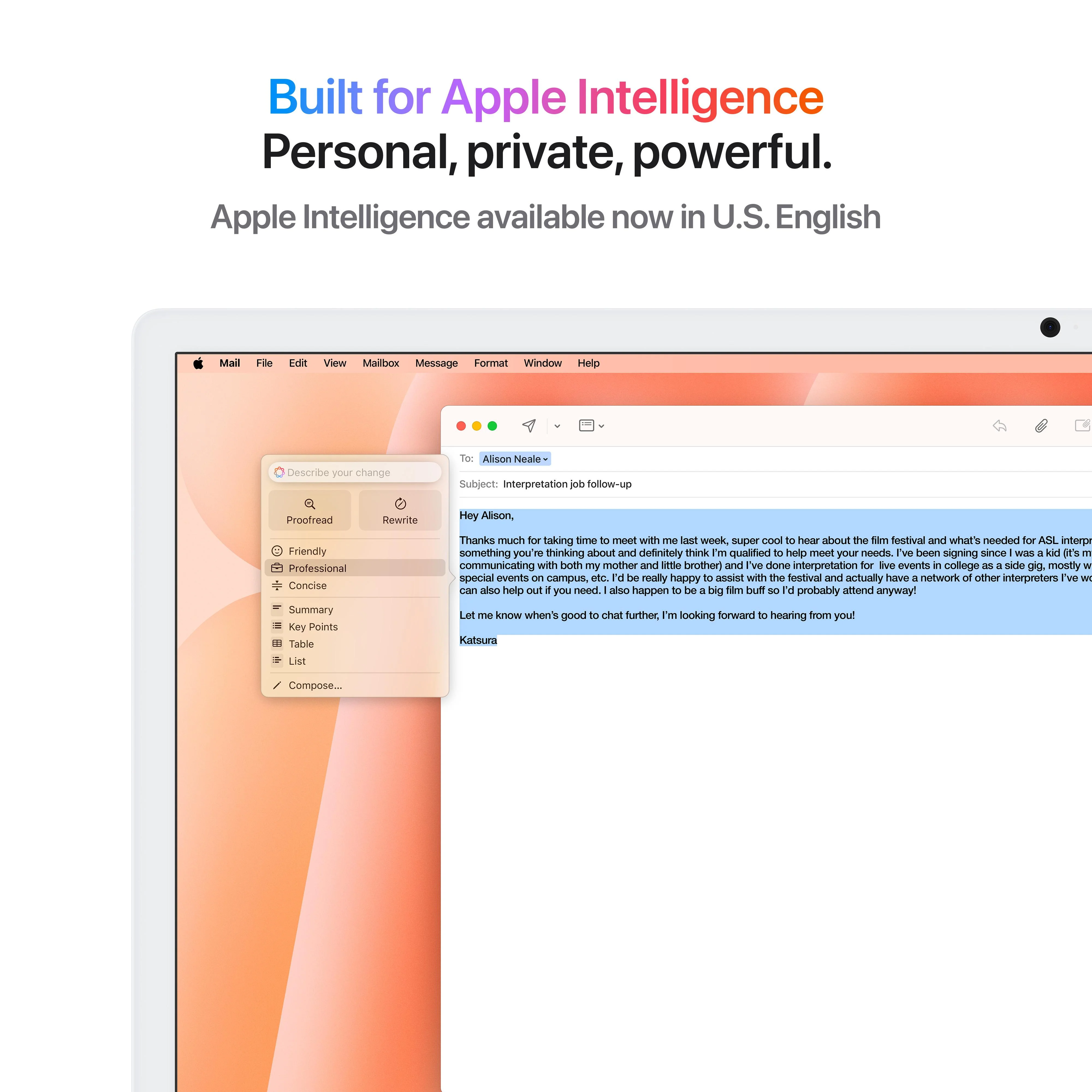 24-inch iMac with Retina 4.5K display: Apple M4 chip with 8-core CPU and 8‑core GPU, 256GB SSD - Orange - Image 5