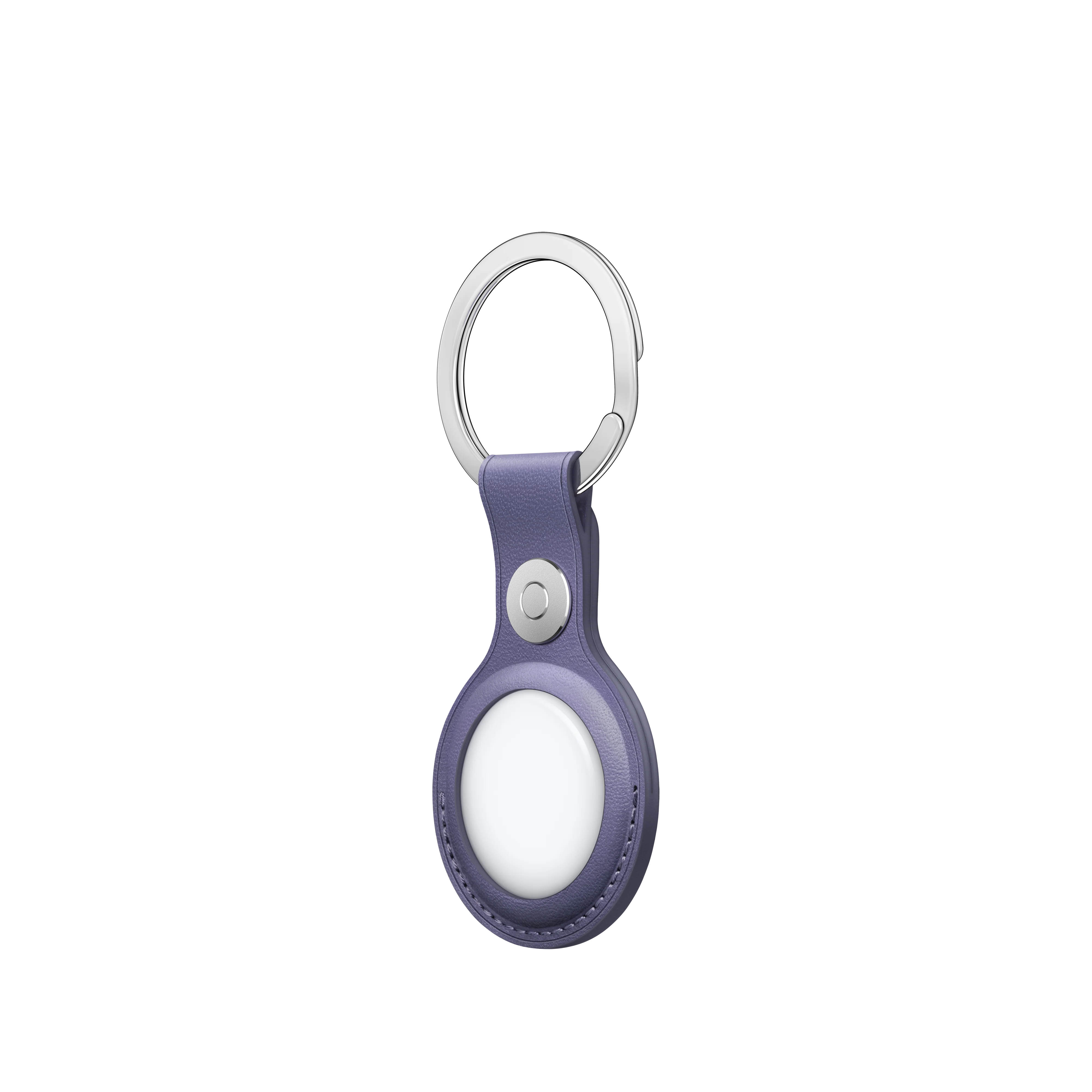 AirTag Leather Key Ring – Wisteria - Image 3