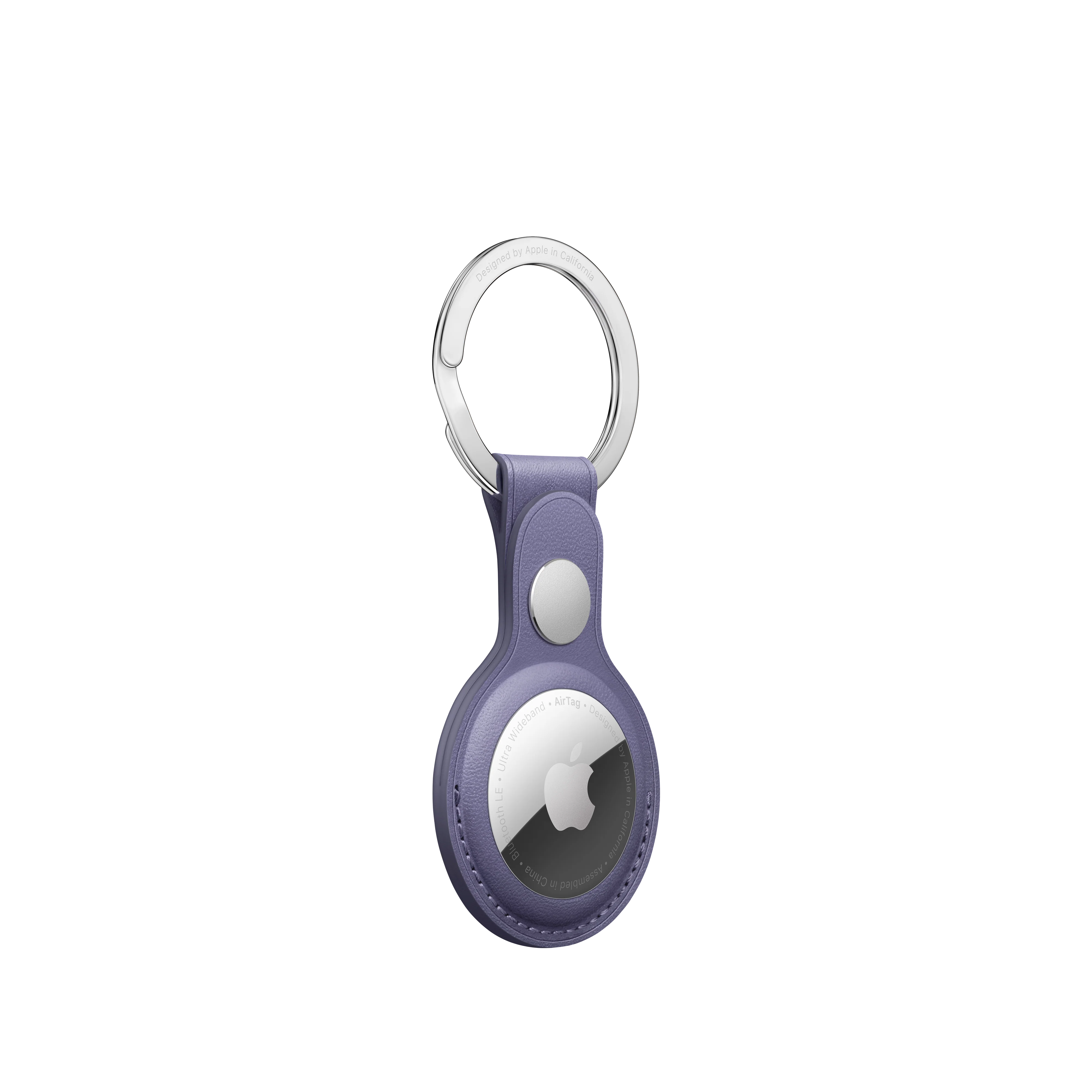 AirTag Leather Key Ring – Wisteria - Image 4