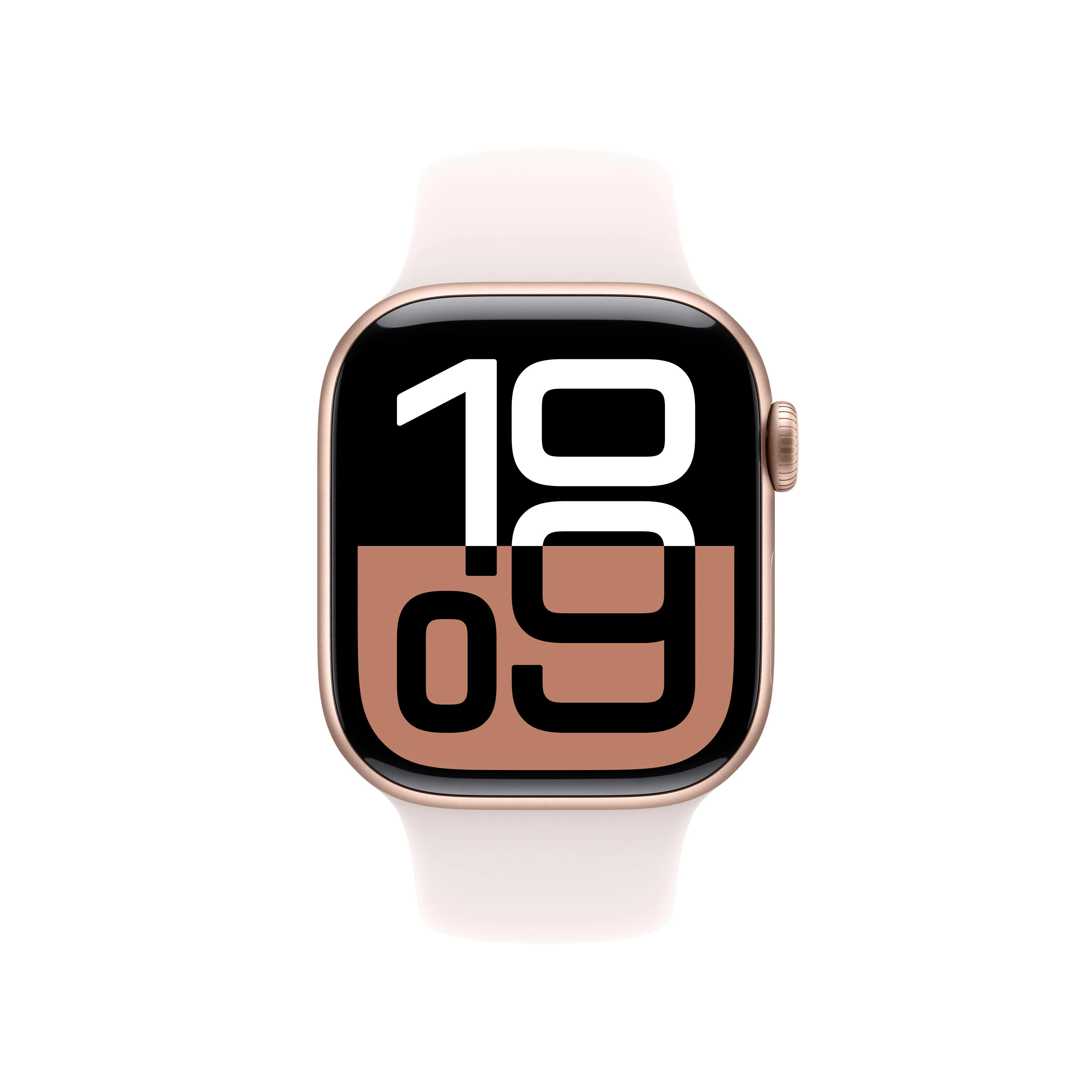 Apple Watch Series 10 GPS + Cellular 42mm Rose Gold Aluminium Case with Light Blush Sport Band - S/M - Image 2