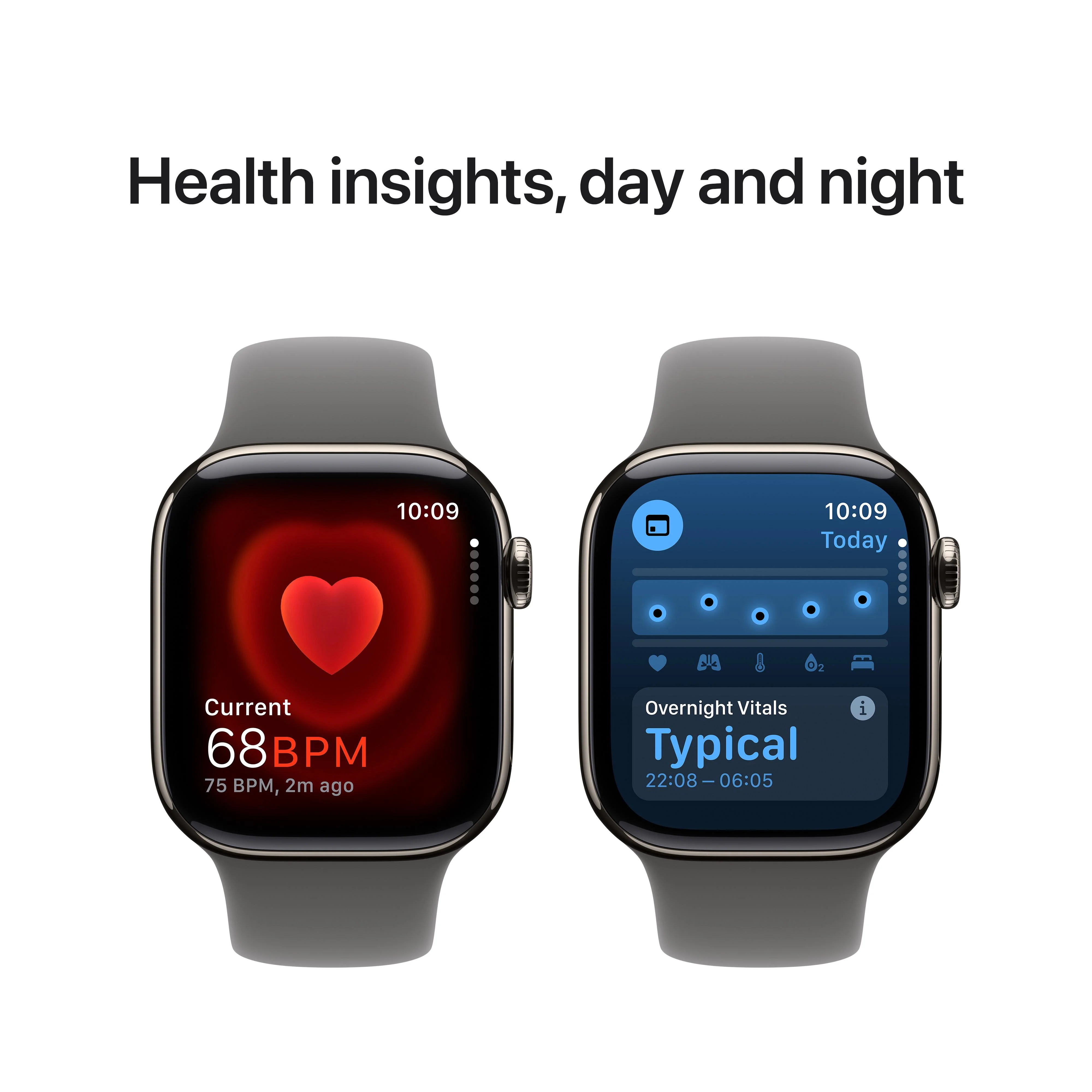 Apple Watch Series 10 GPS + Cellular 42mm Natural Titanium Case with Stone Grey Sport Band - M/L - Image 5