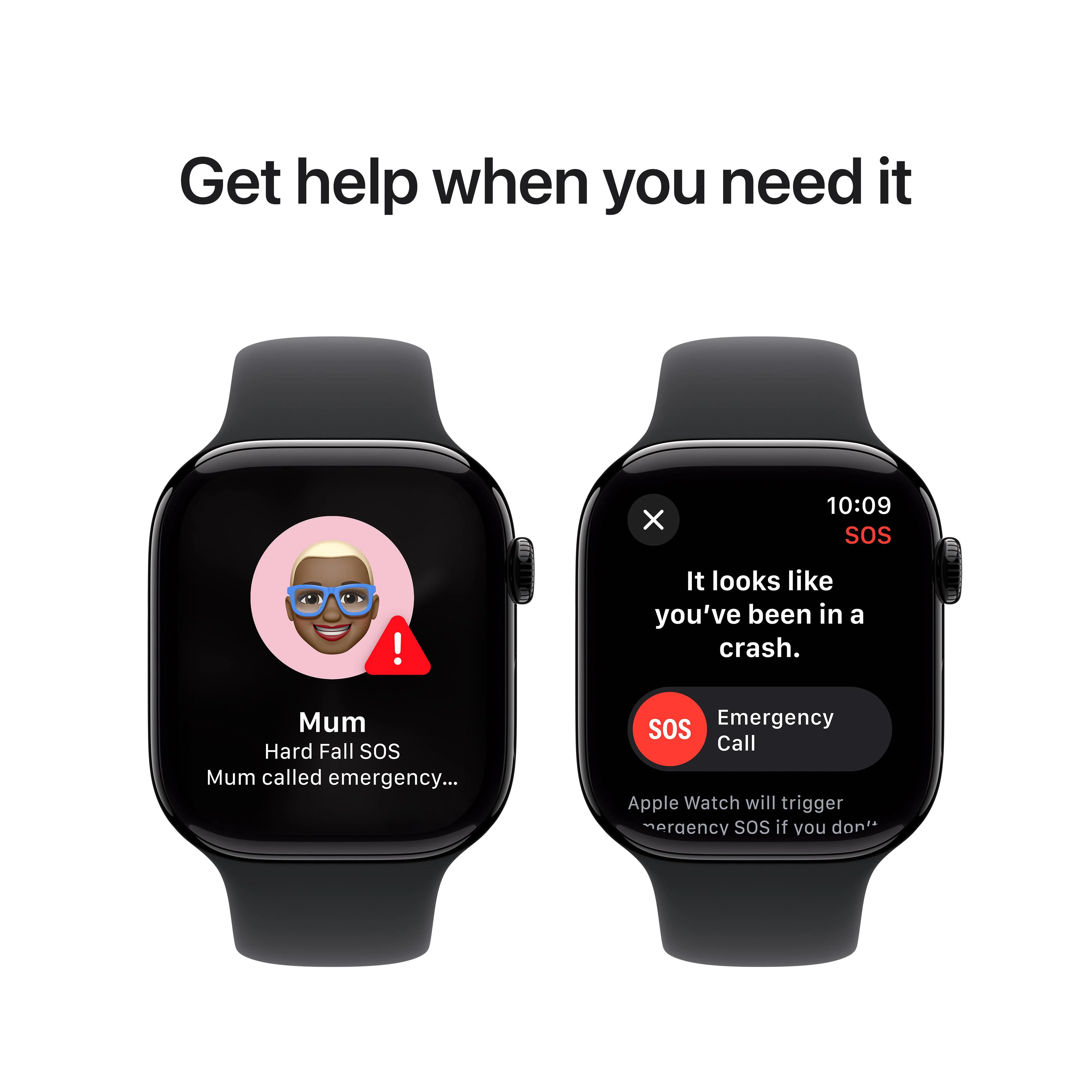 Apple Watch Series 10 GPS + Cellular 46mm Jet Black Aluminium Case with Black Sport Band - M/L - Image 6