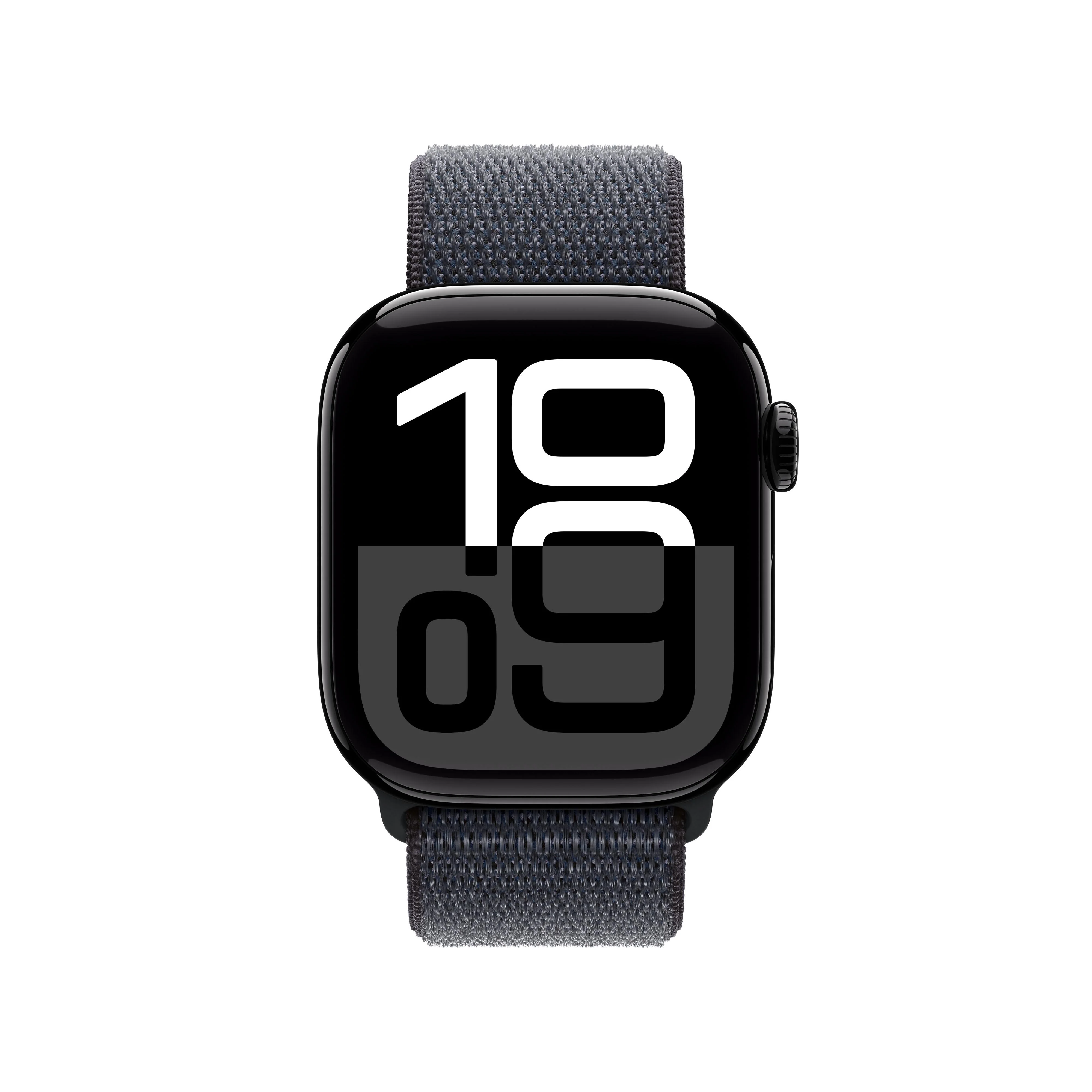 Apple Watch Series 10 GPS + Cellular 42mm Jet Black Aluminium Case with Ink Sport Loop - Image 2