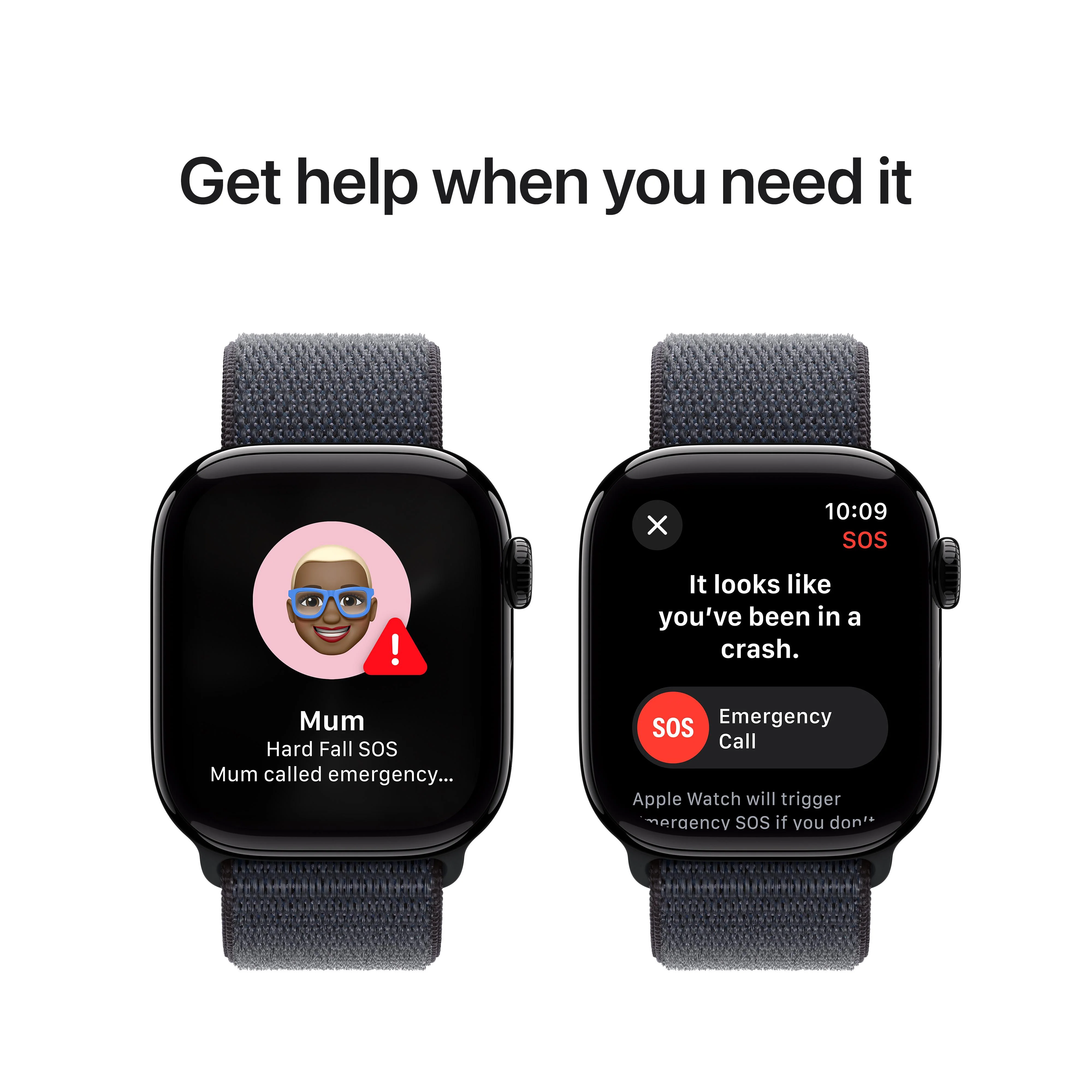 Apple Watch Series 10 GPS + Cellular 42mm Jet Black Aluminium Case with Ink Sport Loop - Image 6