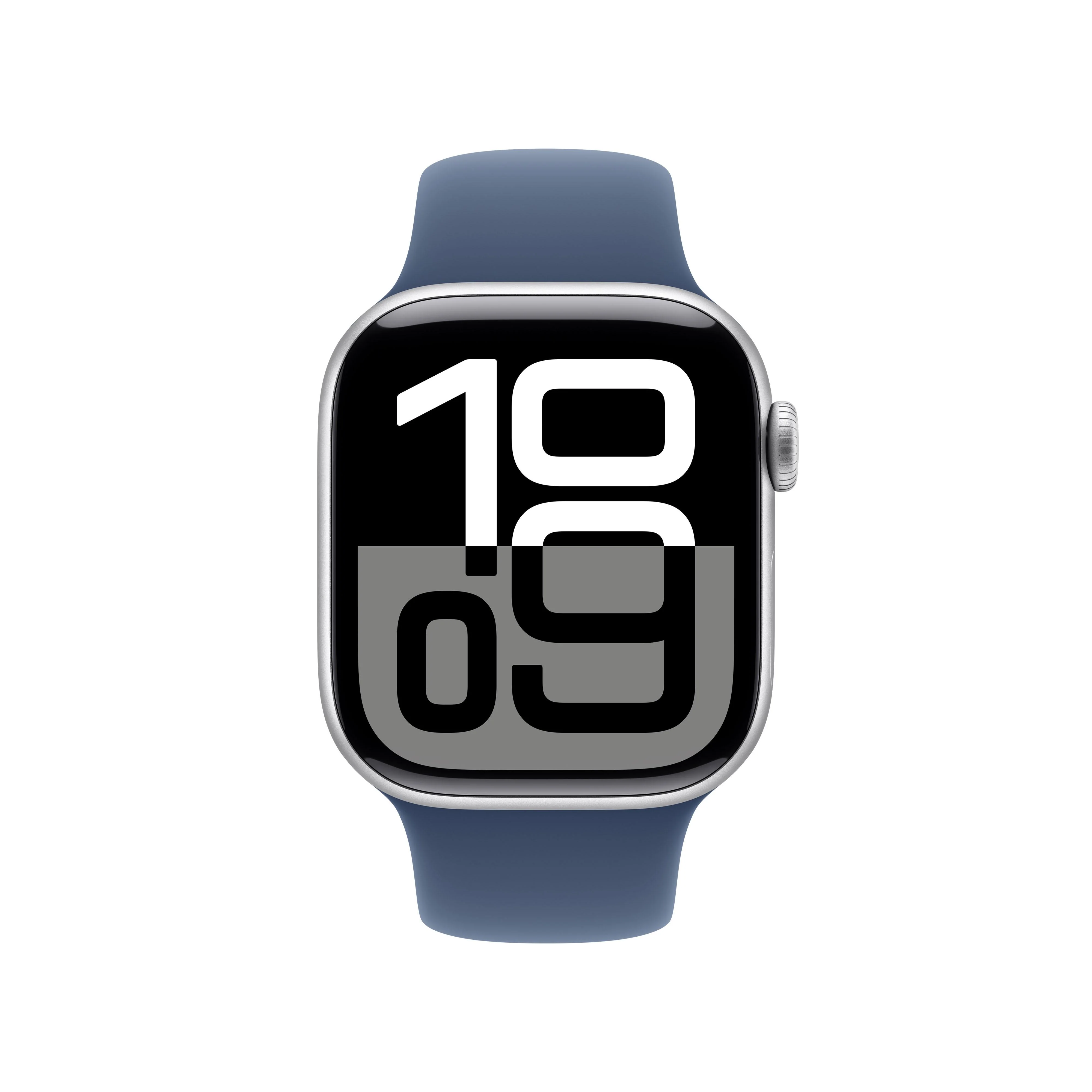 Apple Watch Series 10 GPS 42mm Silver Aluminium Case with Denim Sport Band - M/L - Image 2