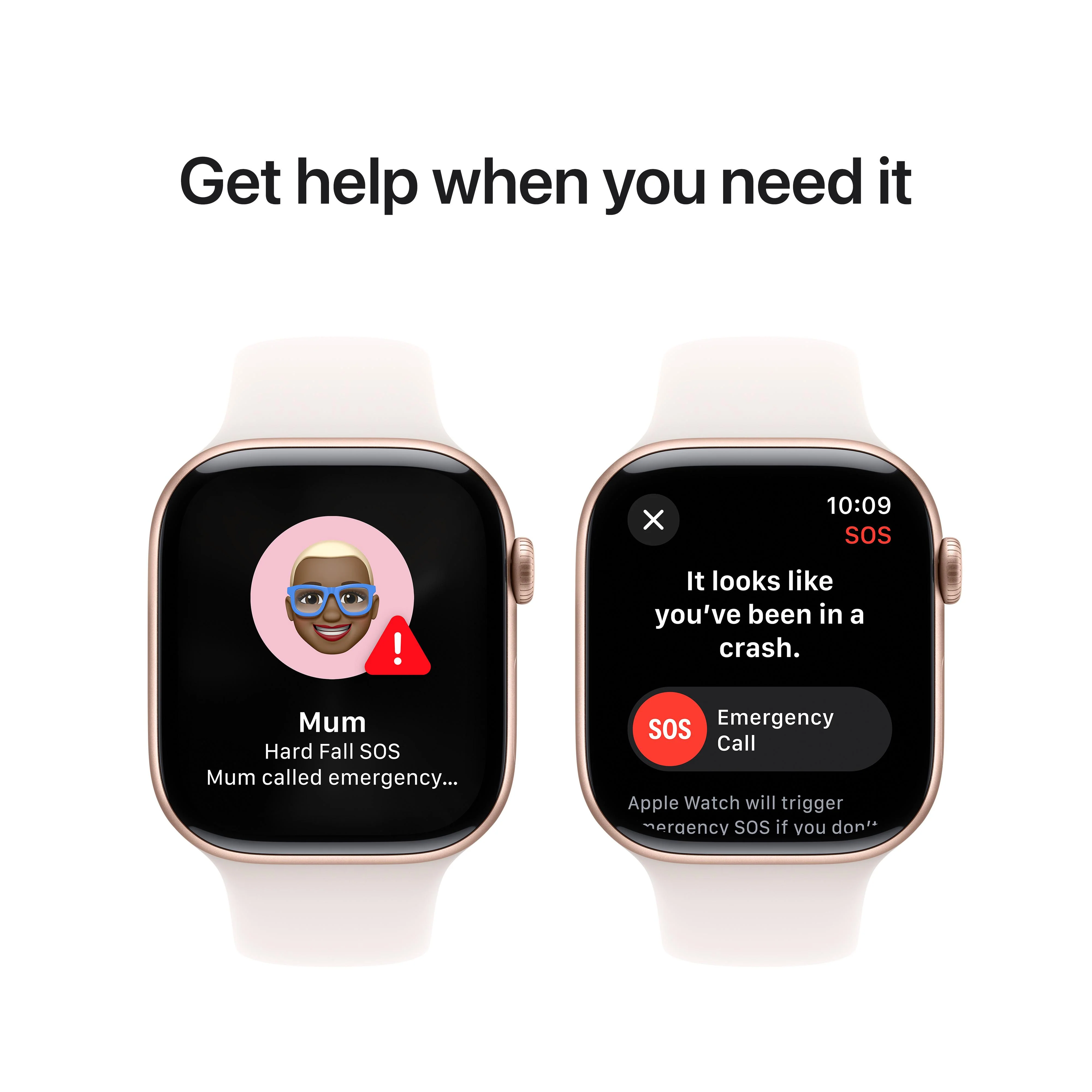 Apple Watch Series 10 GPS 46mm Rose Gold Aluminium Case with Light Blush Sport Band - M/L - Image 6