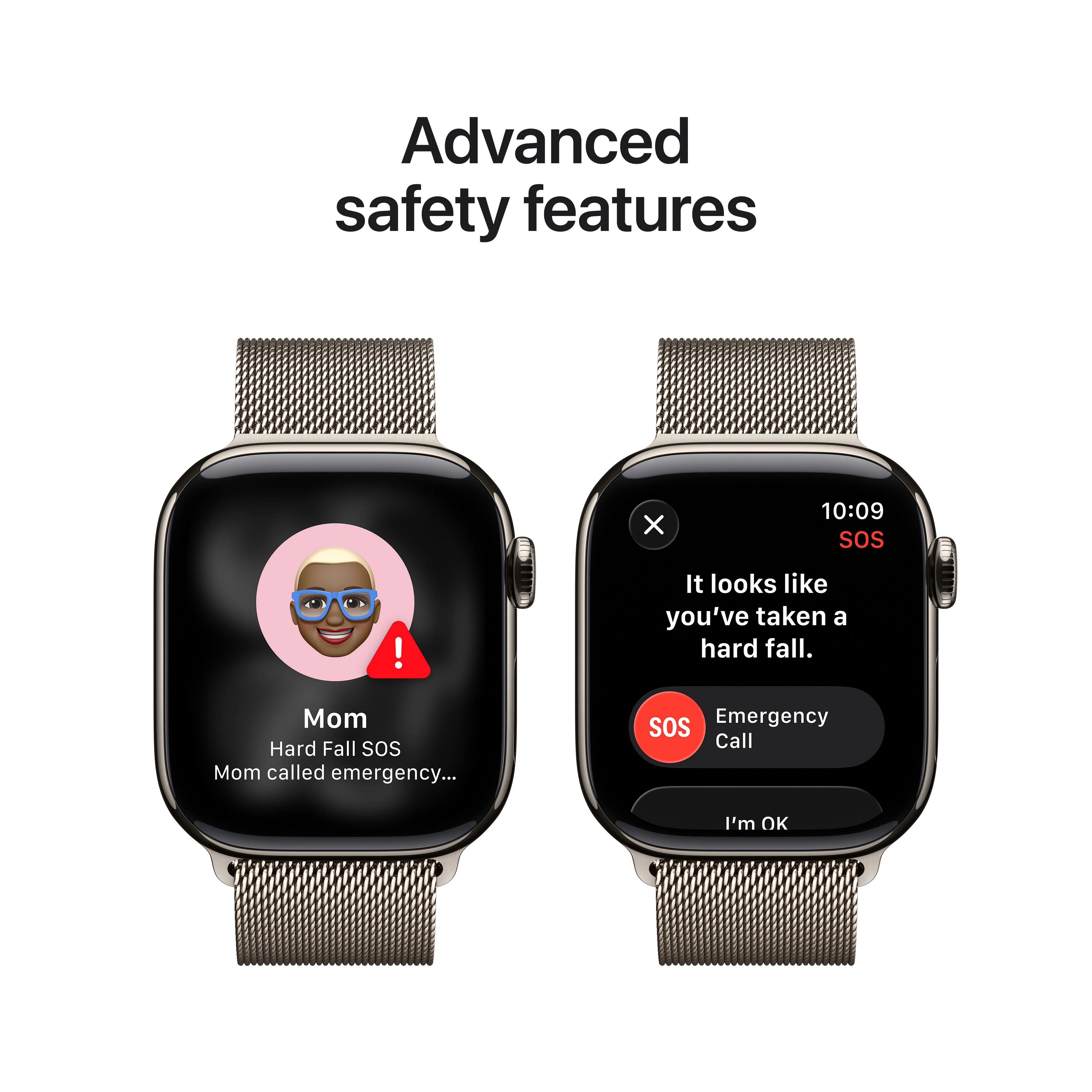 Apple Watch Series 11 GPS + Cellular 42mm Natural Titanium Case with Natural Milanese Loop - Image 6