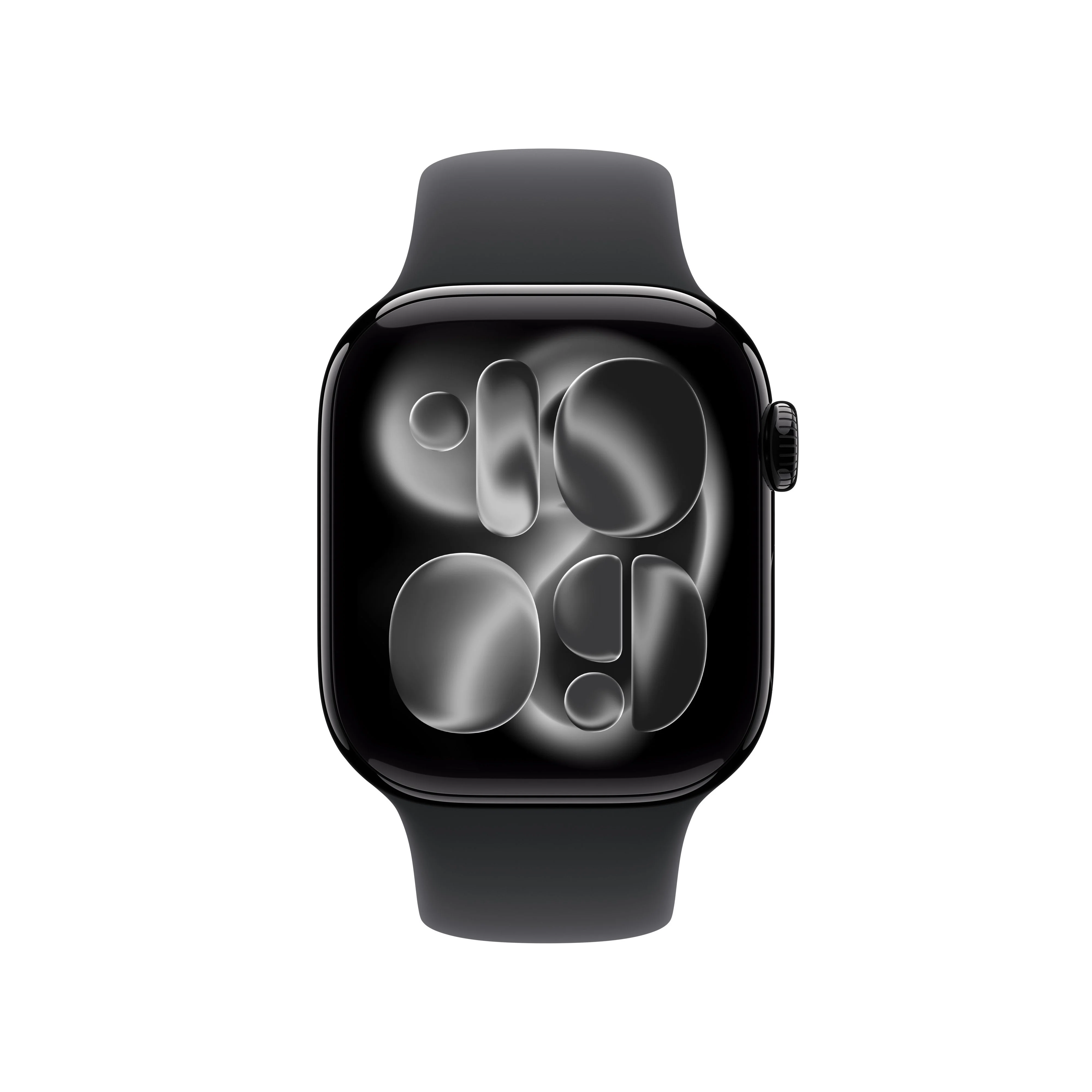 Apple Watch Series 11 GPS 42mm Jet Black Aluminium Case with Black Sport Band - S/M - Image 2
