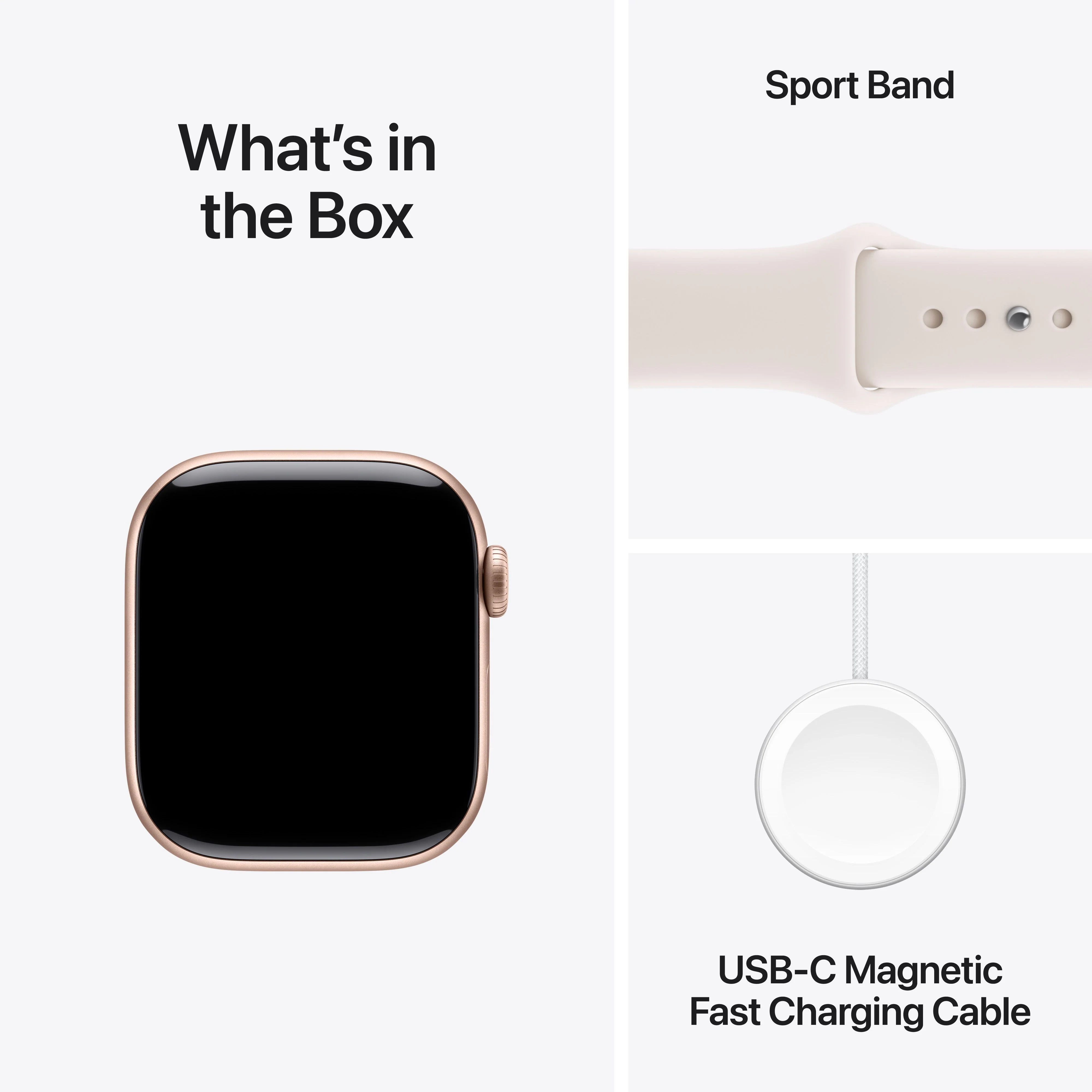 Apple Watch Series 11 GPS 42mm Rose Gold Aluminium Case with Light Blush Sport Band - M/L - Image 8