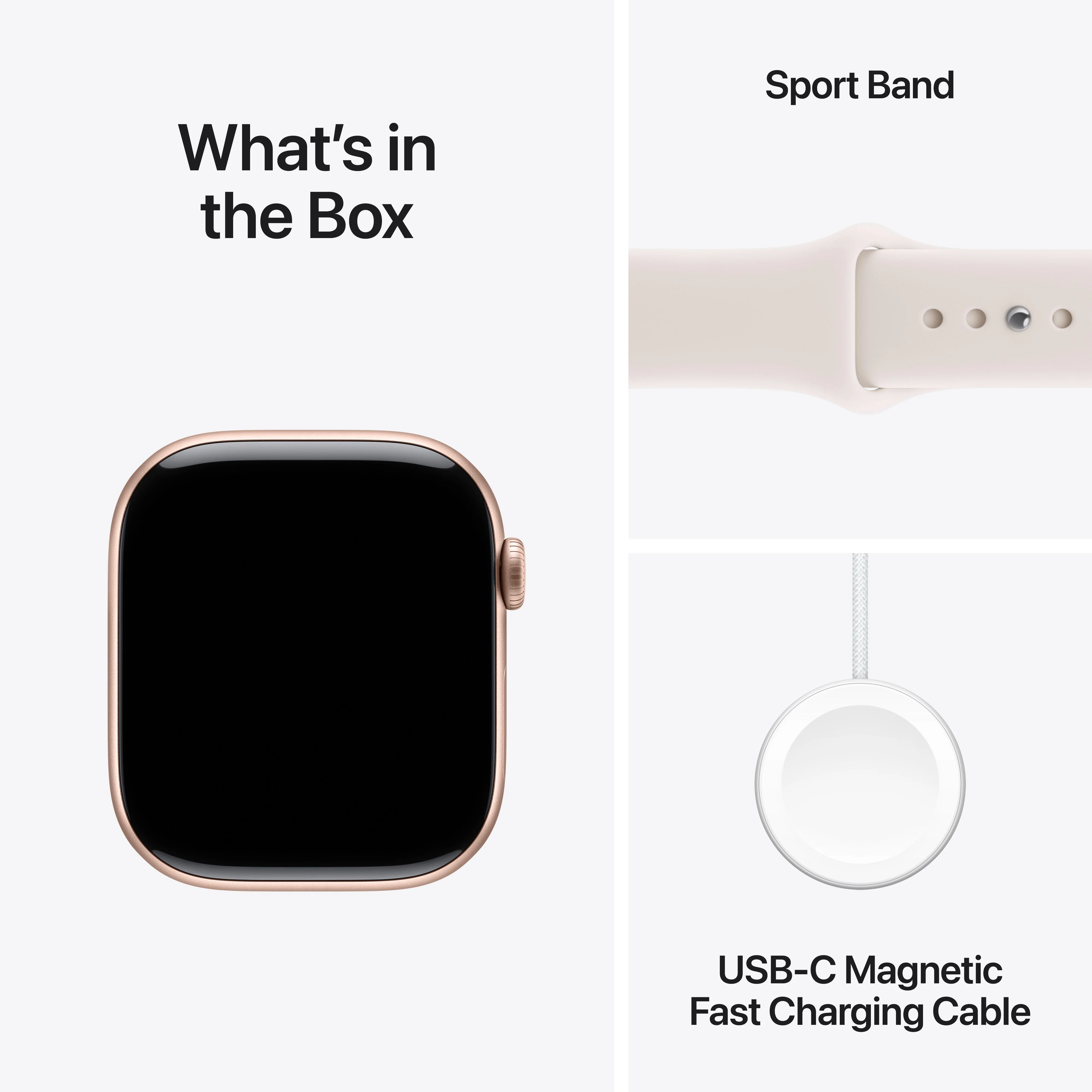 Apple Watch Series 11 GPS 46mm Rose Gold Aluminium Case with Light Blush Sport Band - S/M - Image 8