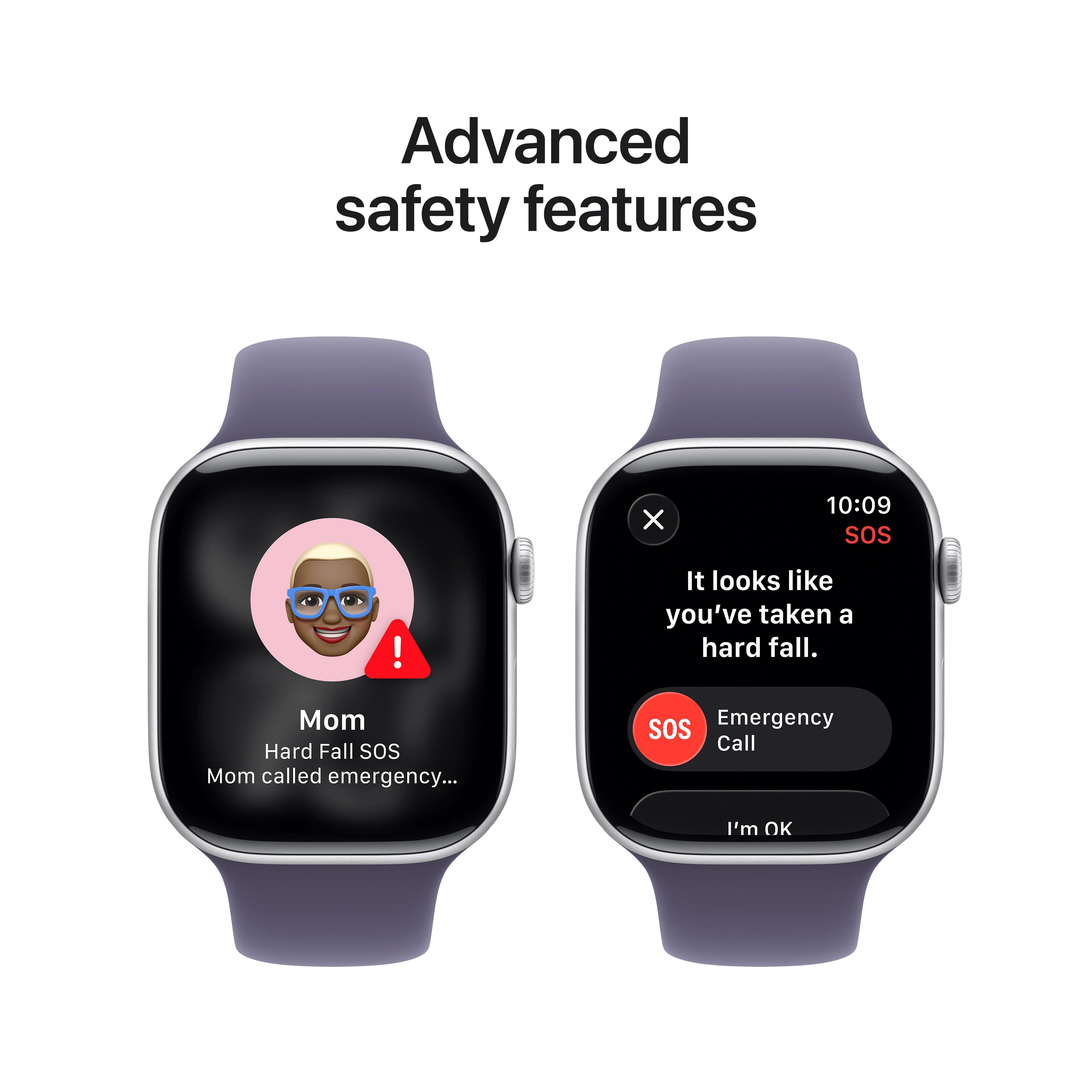 Apple Watch Series 11 GPS 46mm Silver Aluminium Case with Purple Fog Sport Band - M/L - Image 6