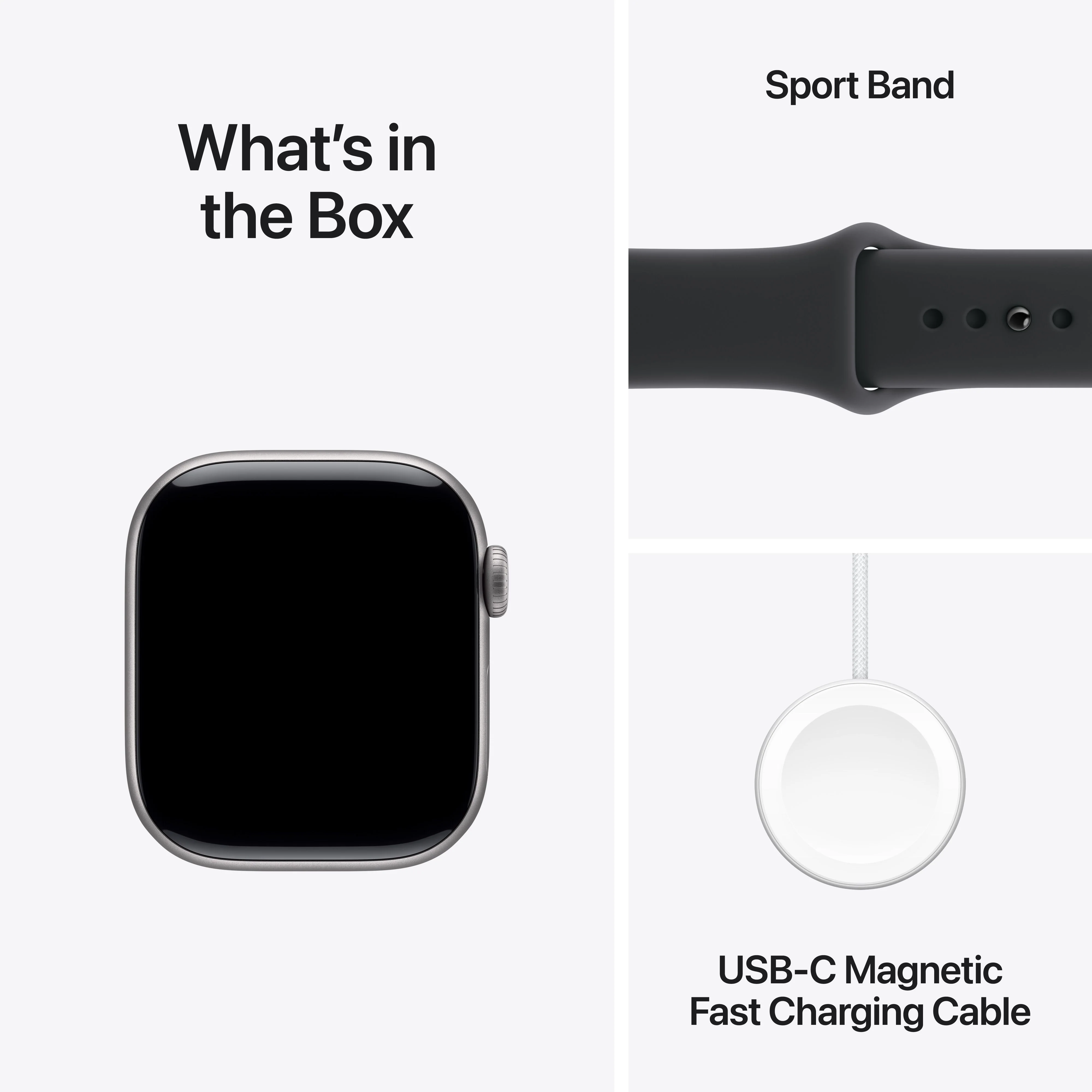 Apple Watch Series 11 GPS + Cellular 42mm Space Grey Aluminium Case with Black Sport Band - M/L - Image 8