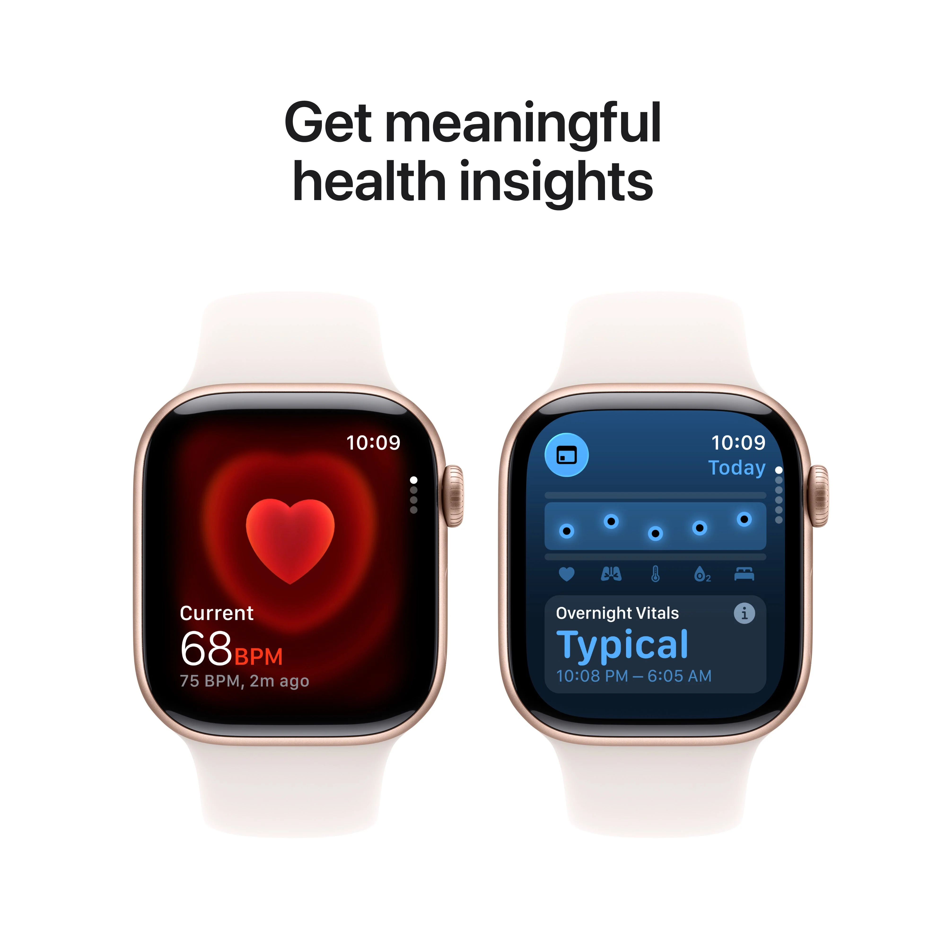 Apple Watch Series 11 GPS + Cellular 42mm Rose Gold Aluminium Case with Light Blush Sport Band - S/M - Image 5