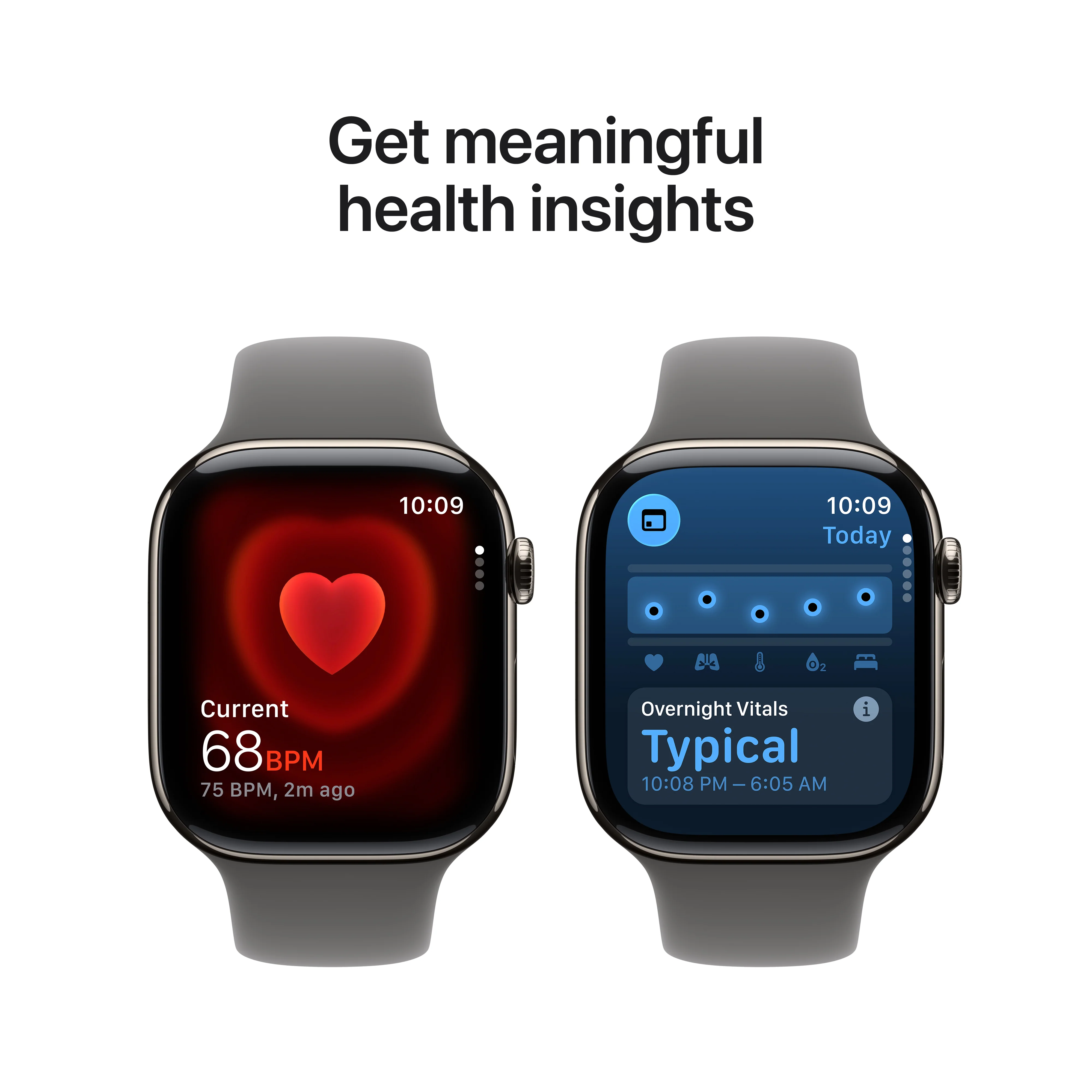 Apple Watch Series 11 GPS + Cellular 42mm Natural Titanium Case with Stone Grey Sport Band - S/M - Image 5