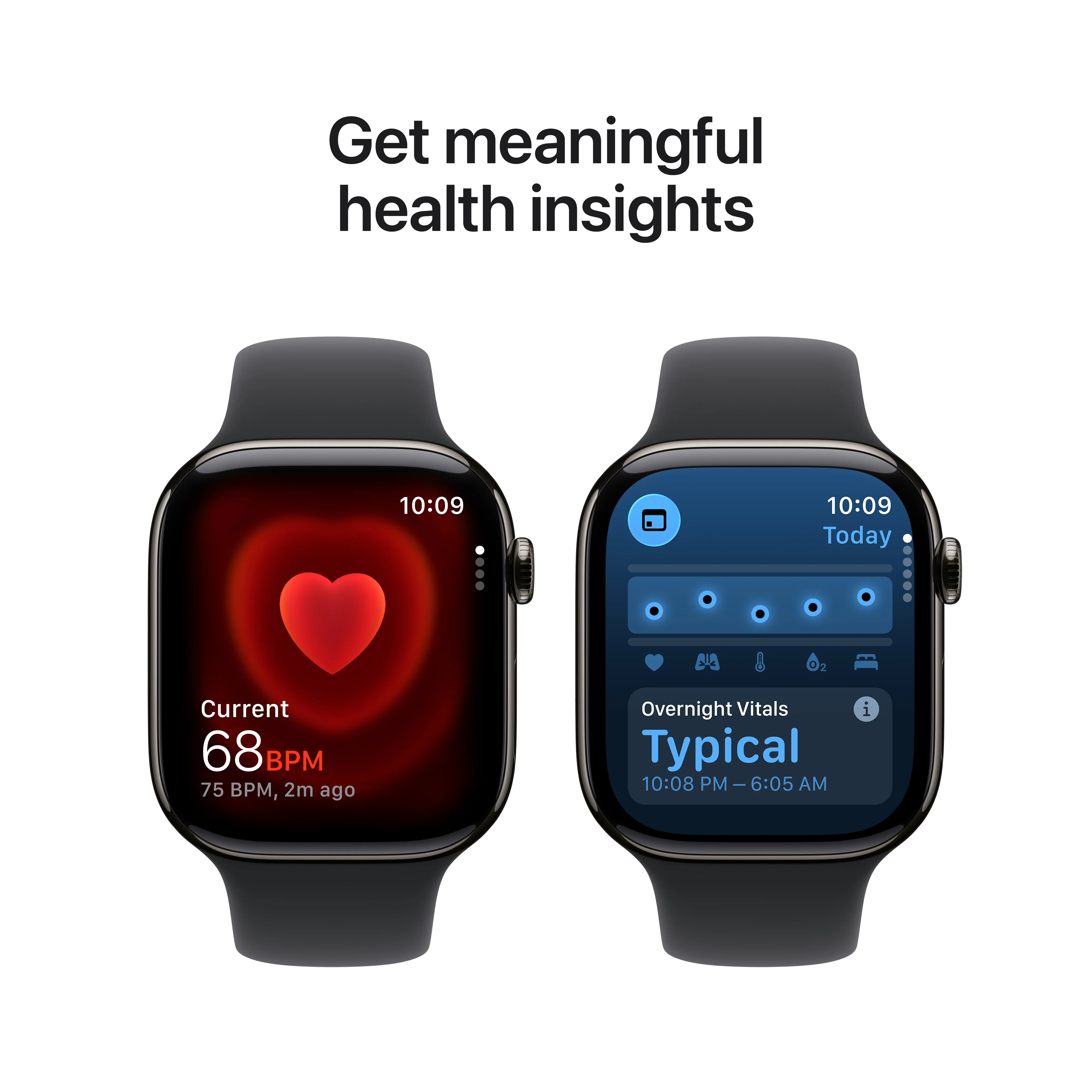 Apple Watch Series 11 GPS + Cellular 42mm Slate Titanium Case with Black Sport Band - S/M - Image 5