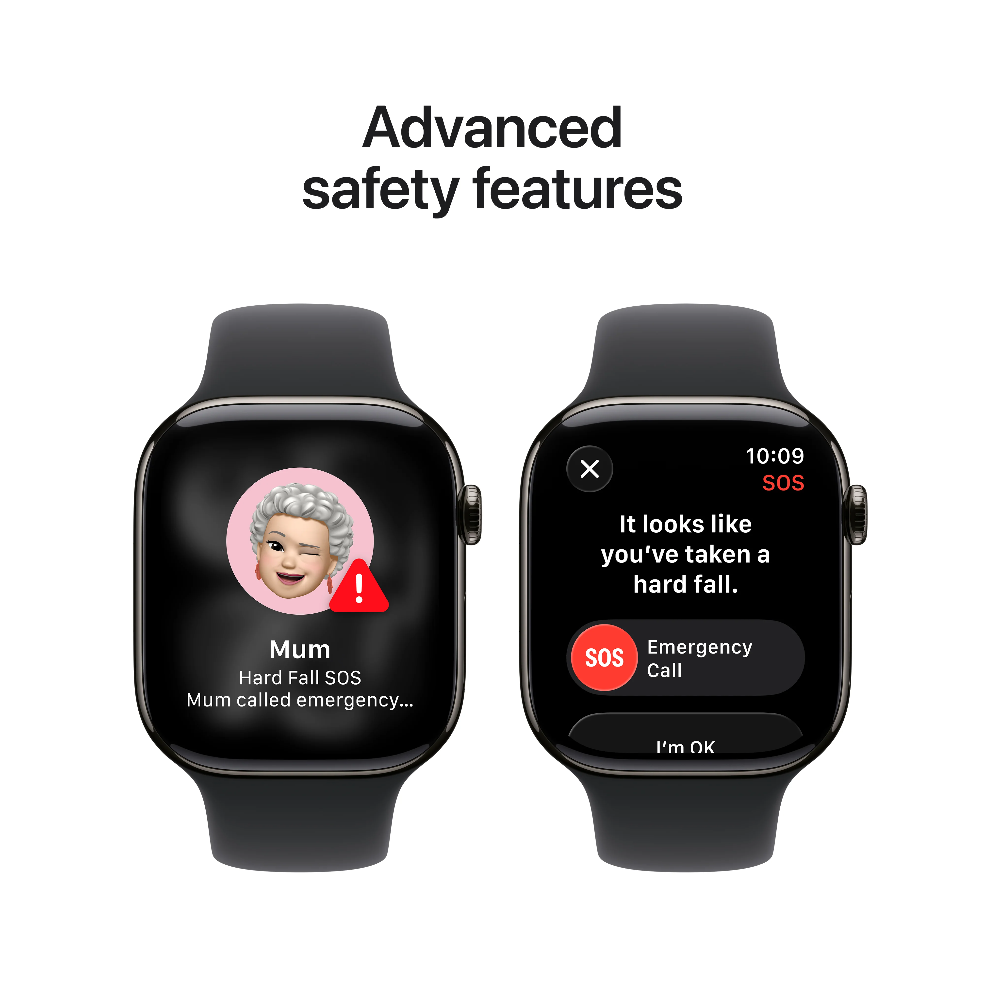 Apple Watch Series 11 GPS + Cellular 42mm Slate Titanium Case with Black Sport Band - M/L - Image 6