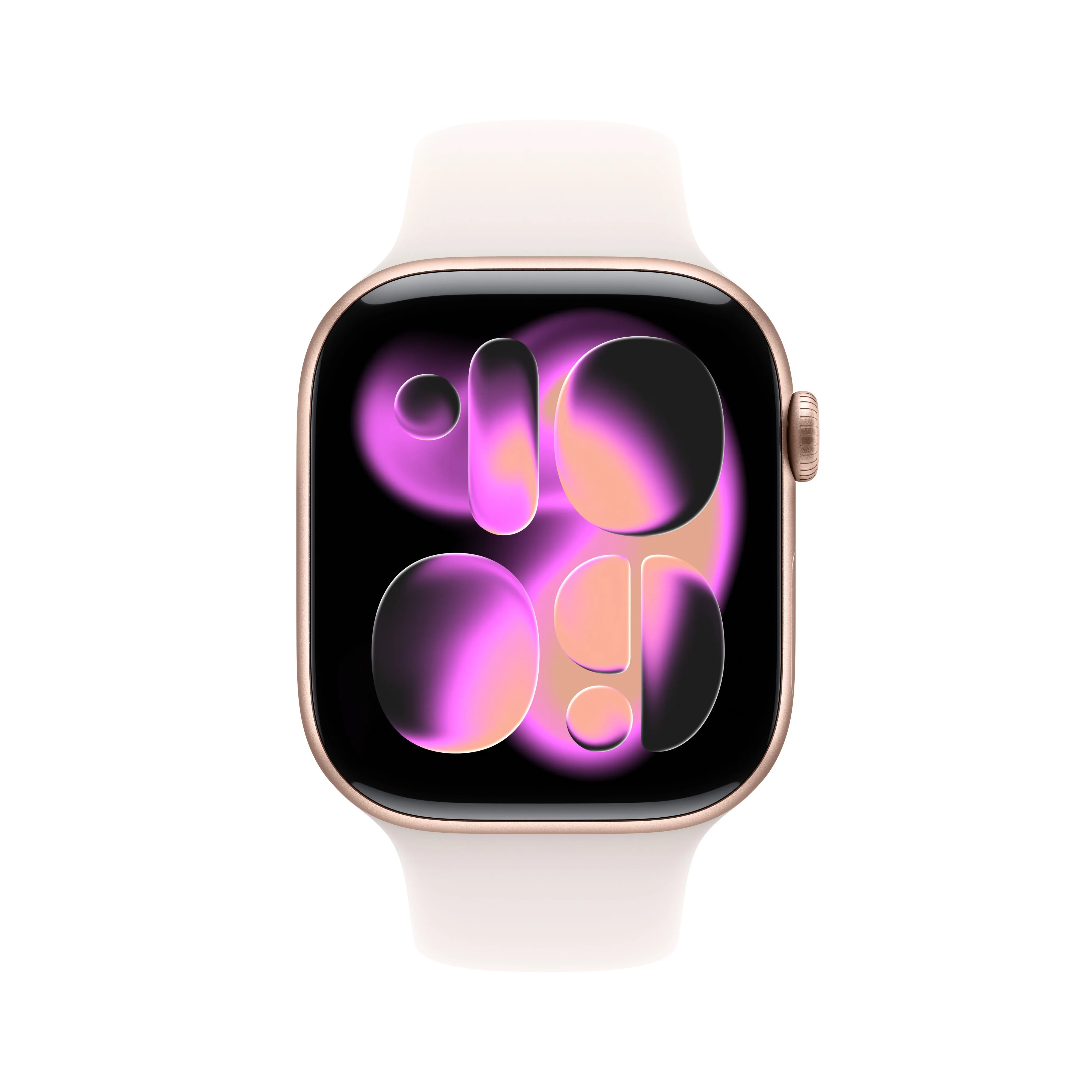 Apple Watch Series 11 GPS + Cellular 46mm Rose Gold Aluminium Case with Light Blush Sport Band - S/M - Image 2