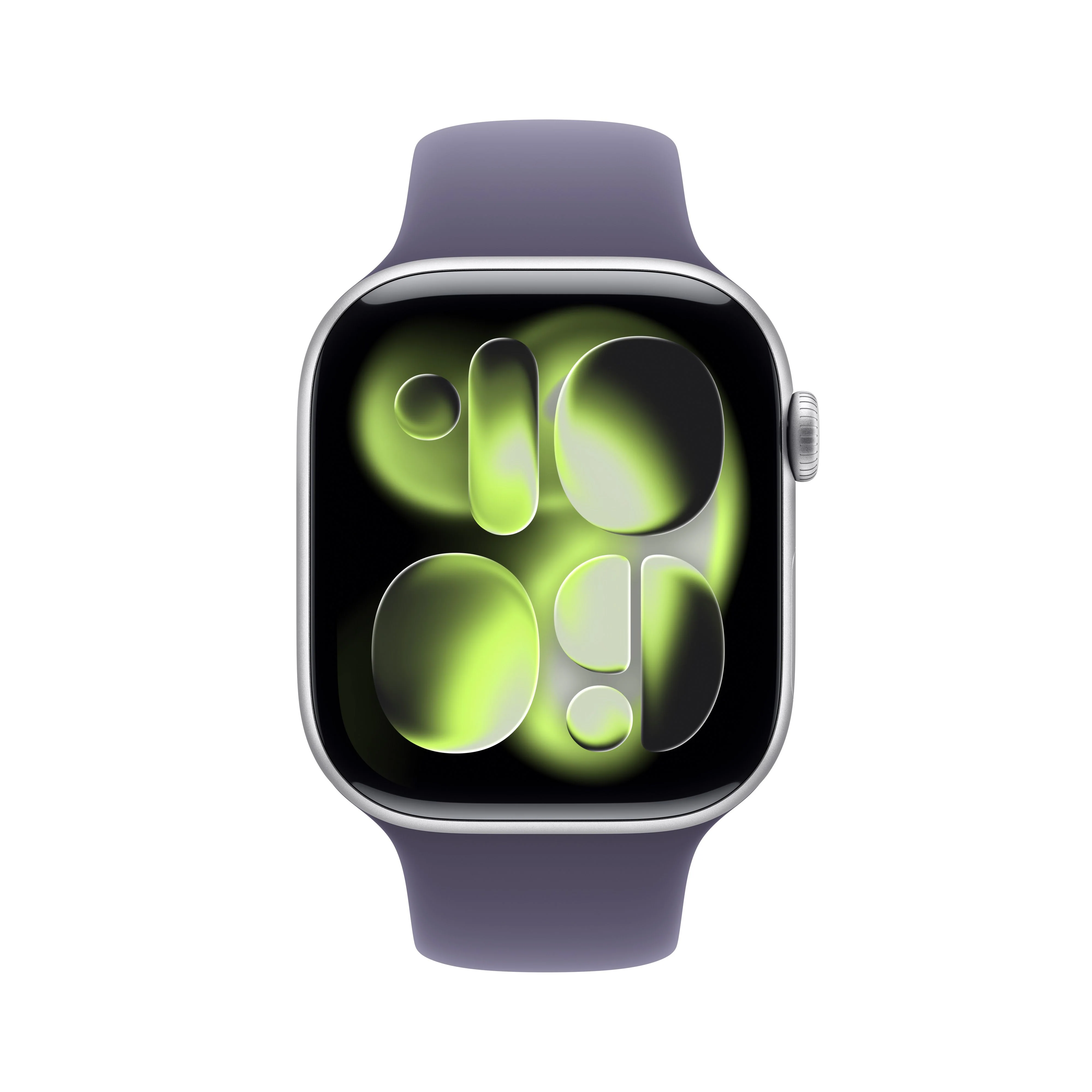 Apple Watch Series 11 GPS + Cellular 46mm Silver Aluminium Case with Purple Fog Sport Band - S/M - Image 2