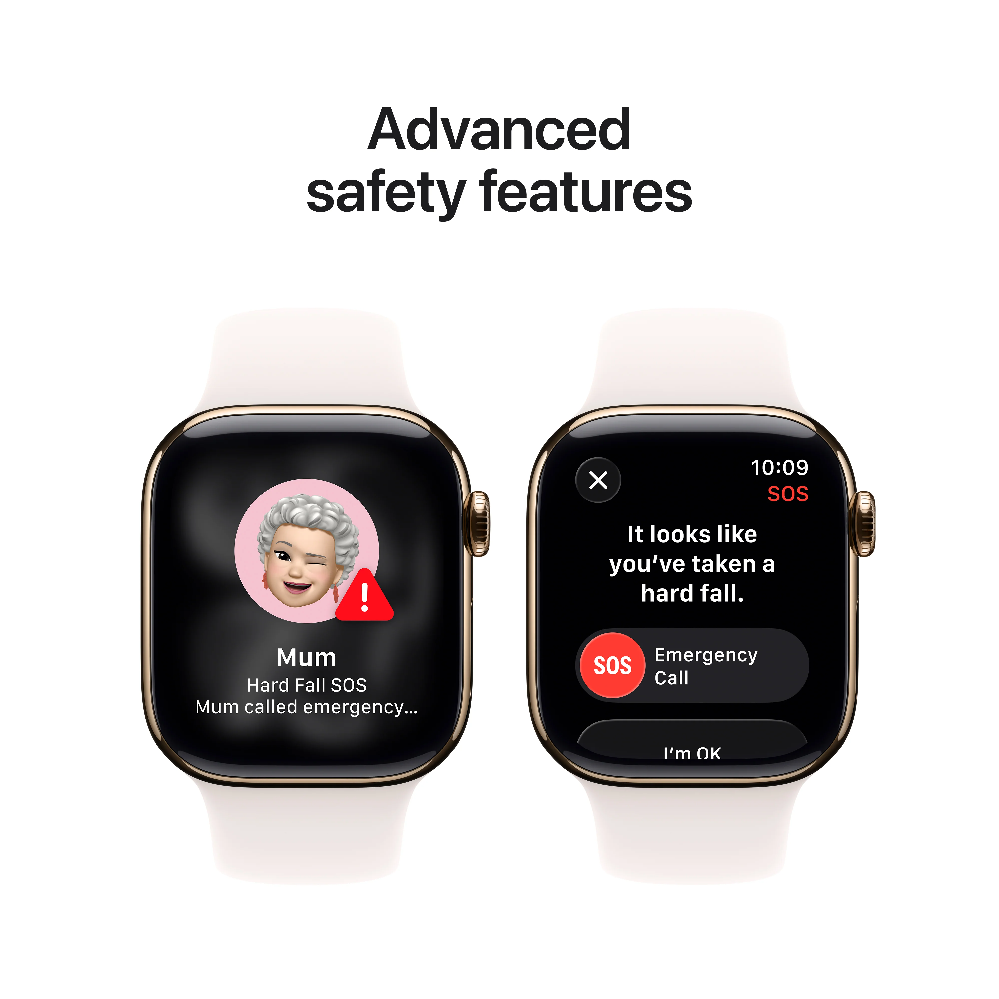 Apple Watch Series 11 GPS + Cellular 46mm Gold Titanium Case with Light Blush Sport Band - M/L - Image 6