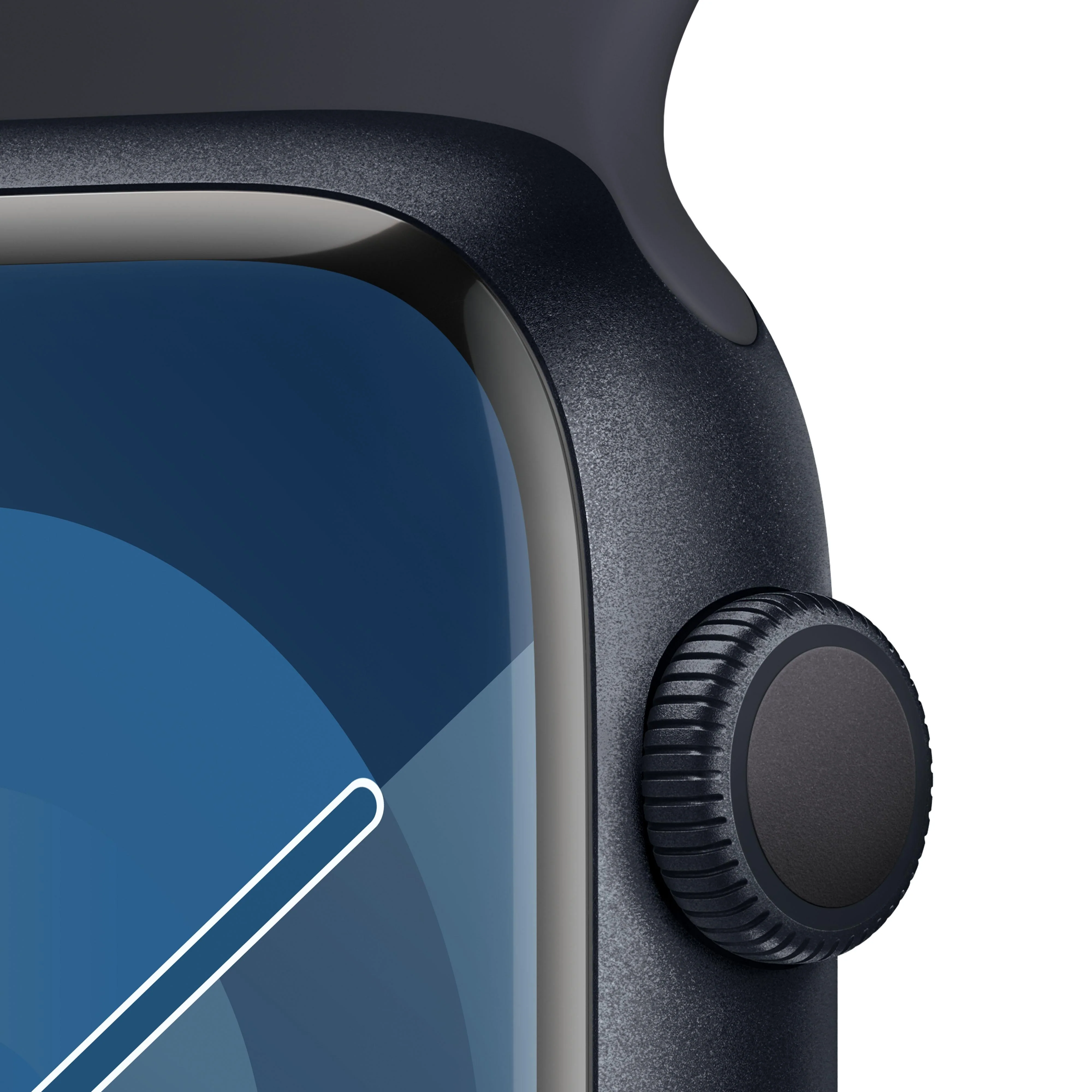Apple Watch Series 9 GPS 45mm Midnight Aluminium Case with Midnight Sport Band - S/M - Image 3