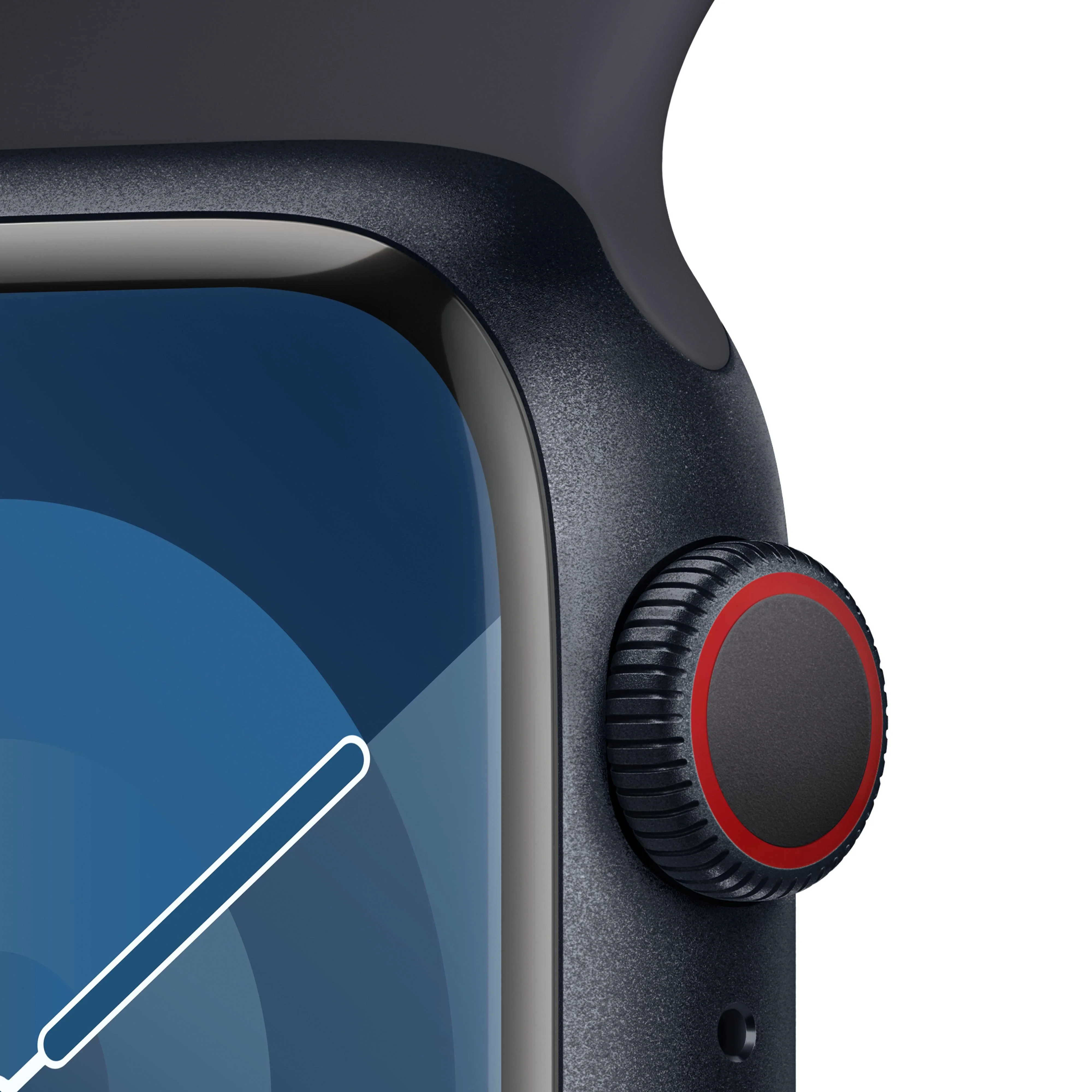 Apple Watch Series 9 GPS + Cellular 41mm Midnight Aluminium Case with Midnight Sport Band - M/L - Image 3