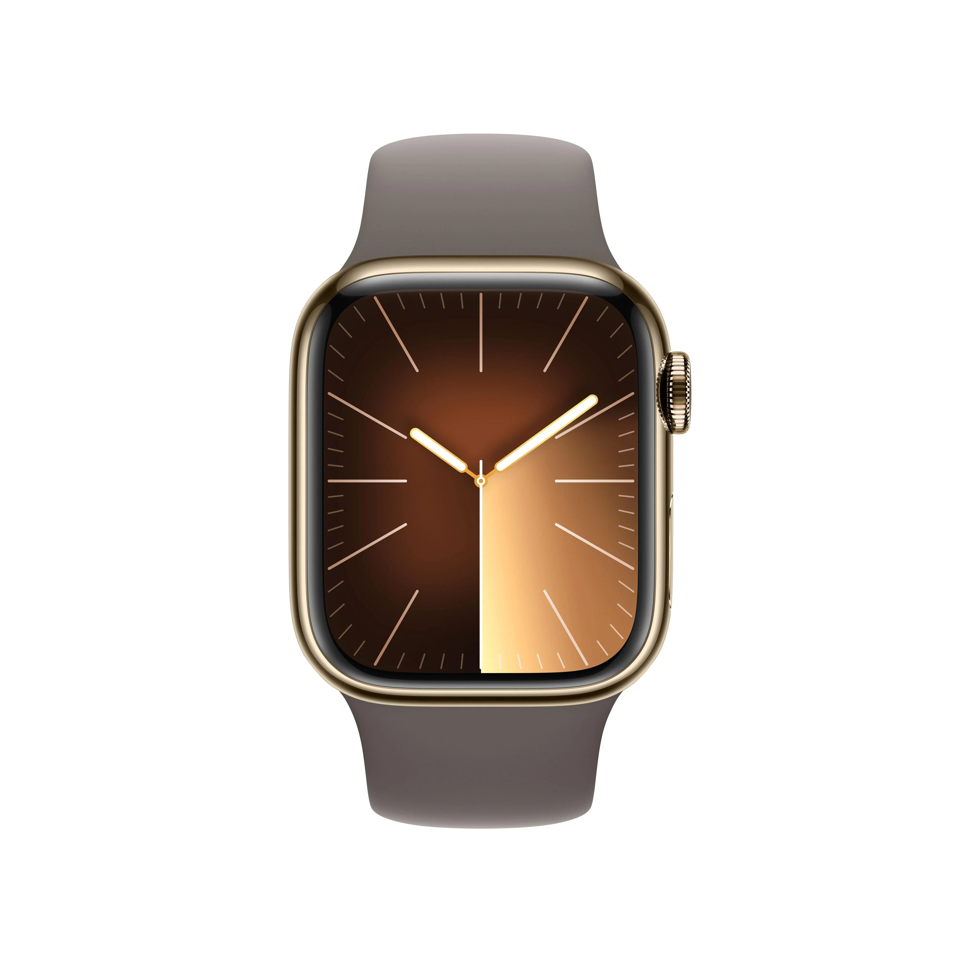 Apple Watch Series 9 GPS + Cellular 41mm Gold Stainless Steel Case with Clay Sport Band - M/L - Image 2