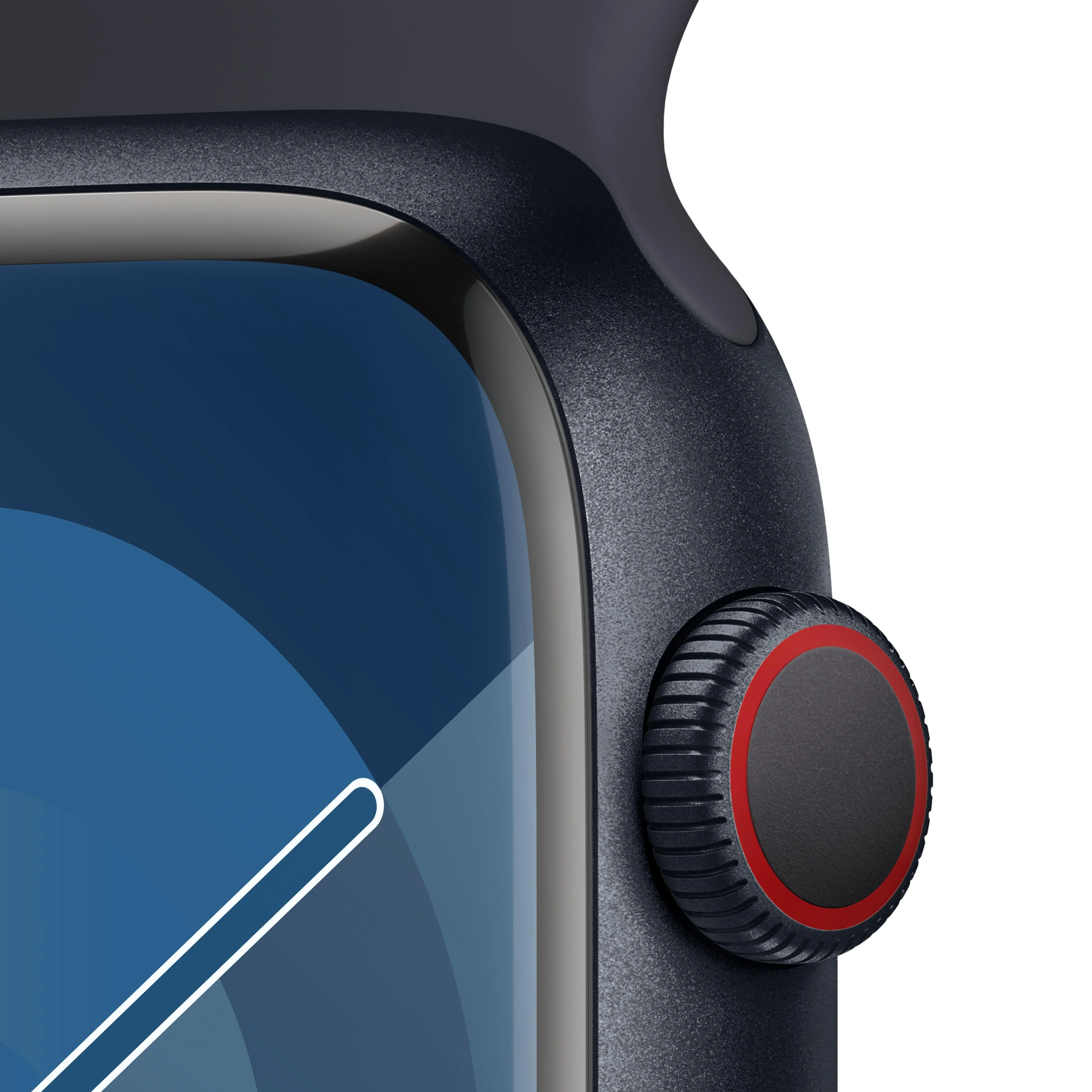 Apple Watch Series 9 GPS + Cellular 45mm Midnight Aluminium Case with Midnight Sport Band - M/L - Image 3
