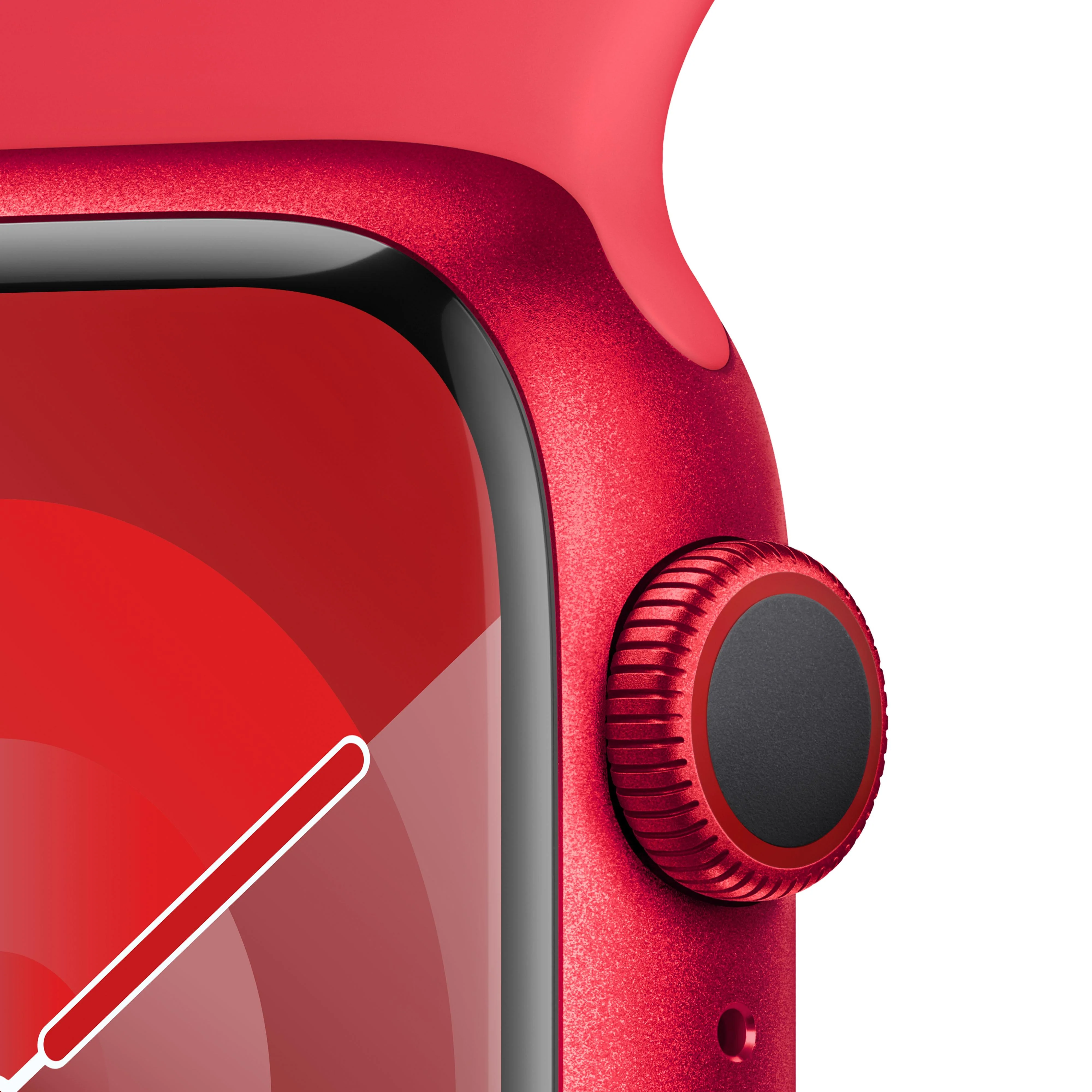 Apple Watch Series 9 GPS + Cellular 41mm (PRODUCT)RED Aluminium Case with (PRODUCT)RED Sport Band - M/L - Image 3